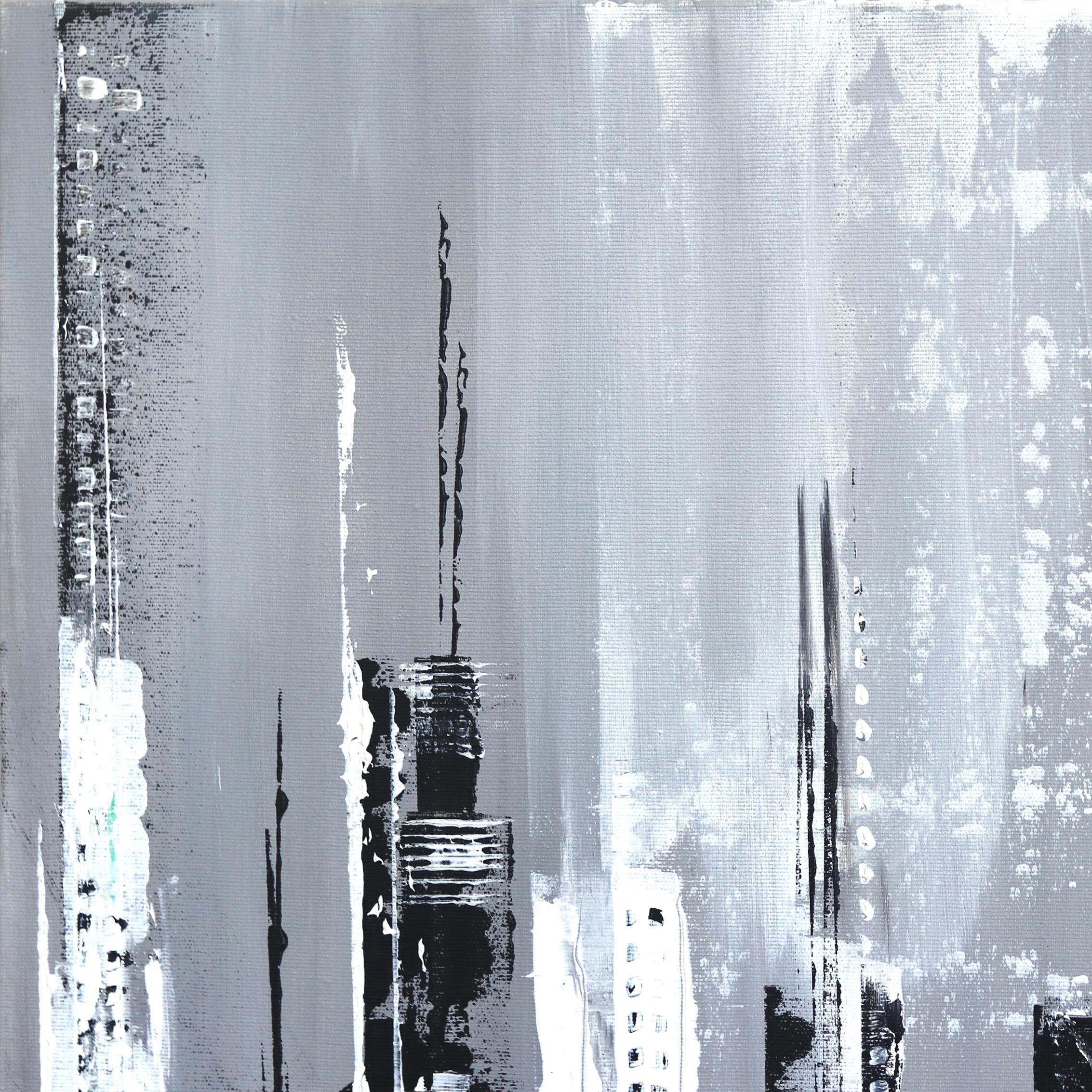 NY Blanco y Negro - Painting Impresionista de Ivana Milosevic