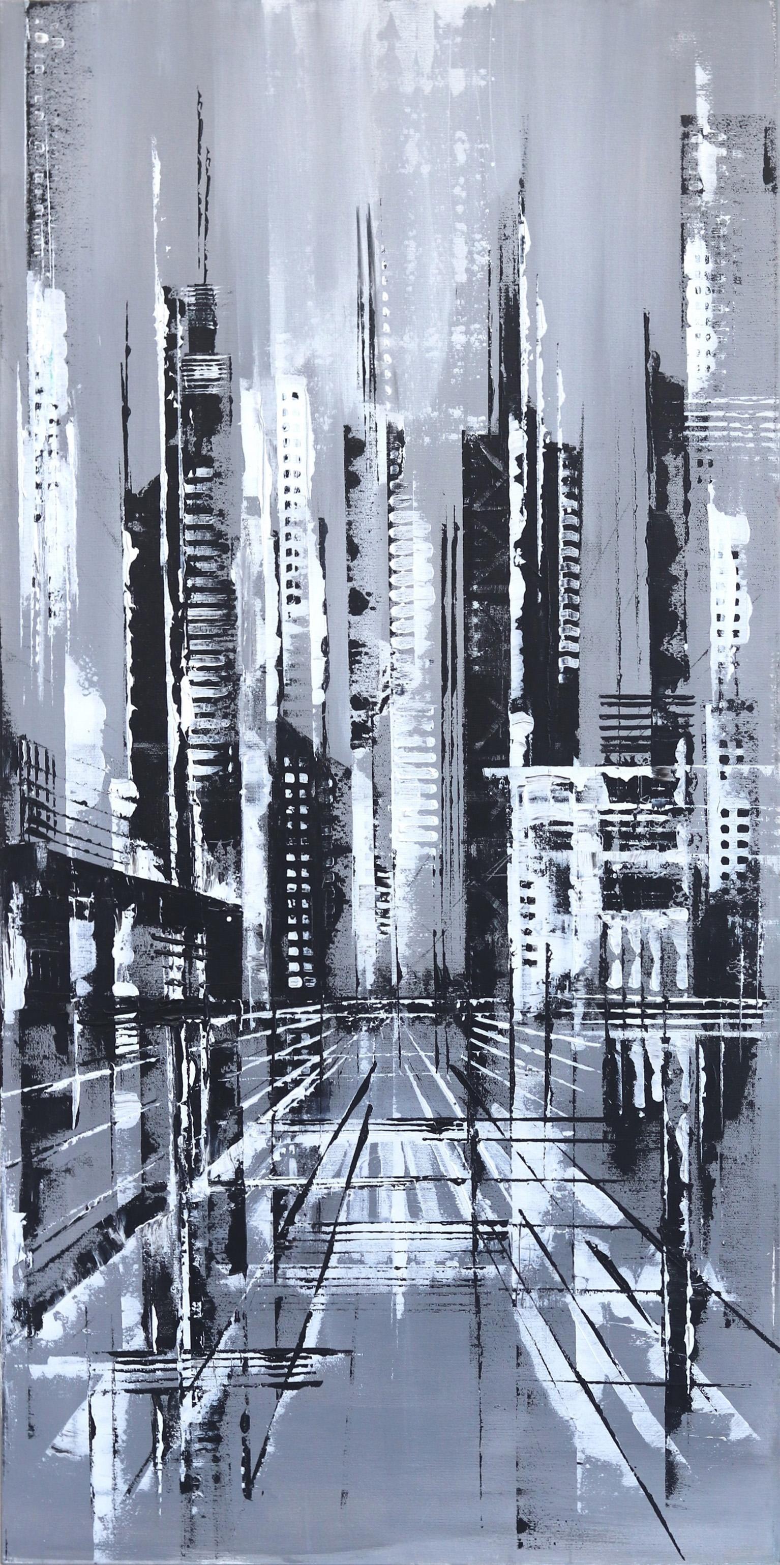 Ivana Milosevic Abstract Painting - NY Black & White