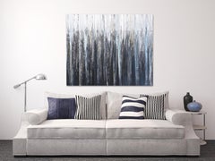 Océano (tríptico) - Paisaje Abstracto Pintura Original