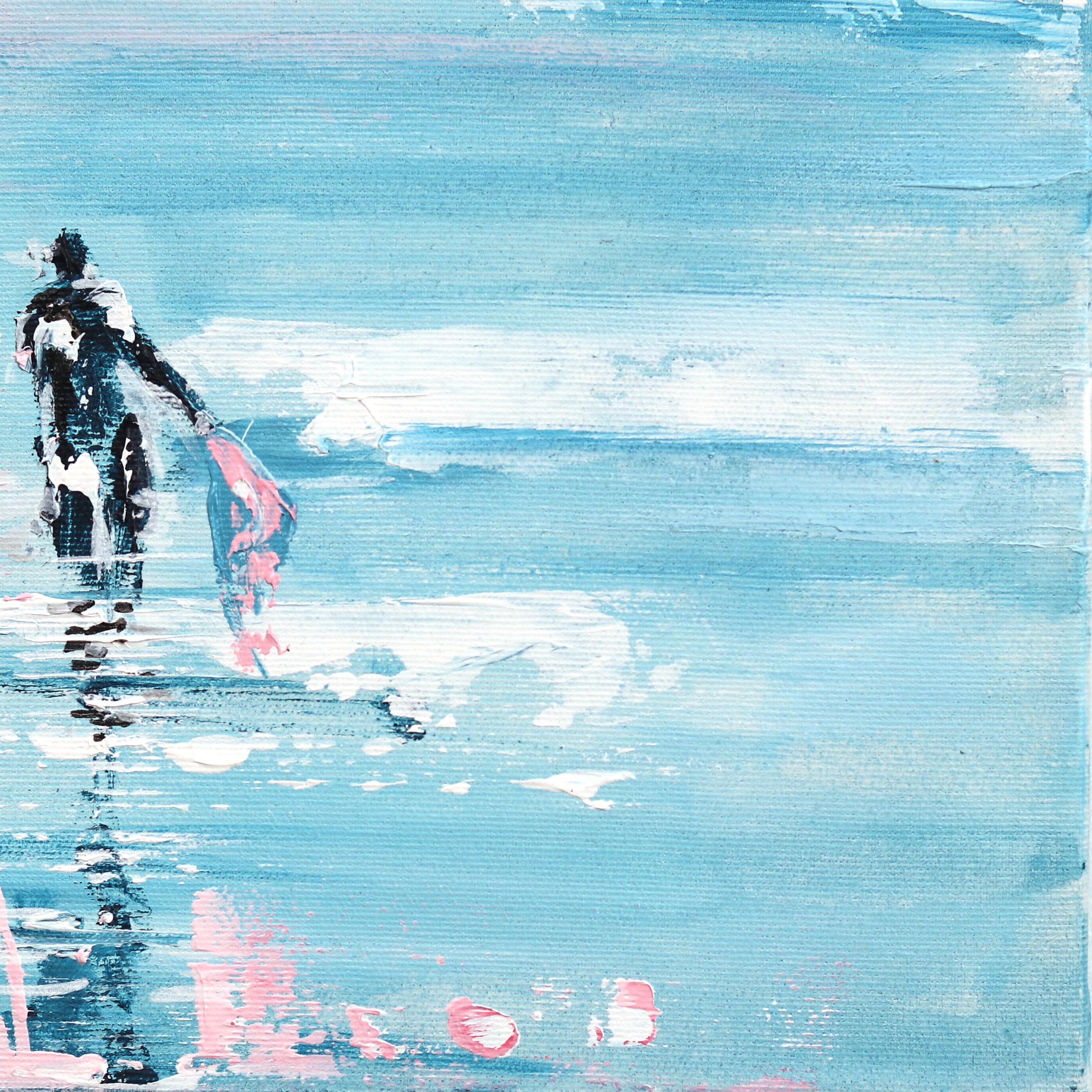 Vitamin Sea 04-1 - Peinture de paysage originale abstraite en vente 2