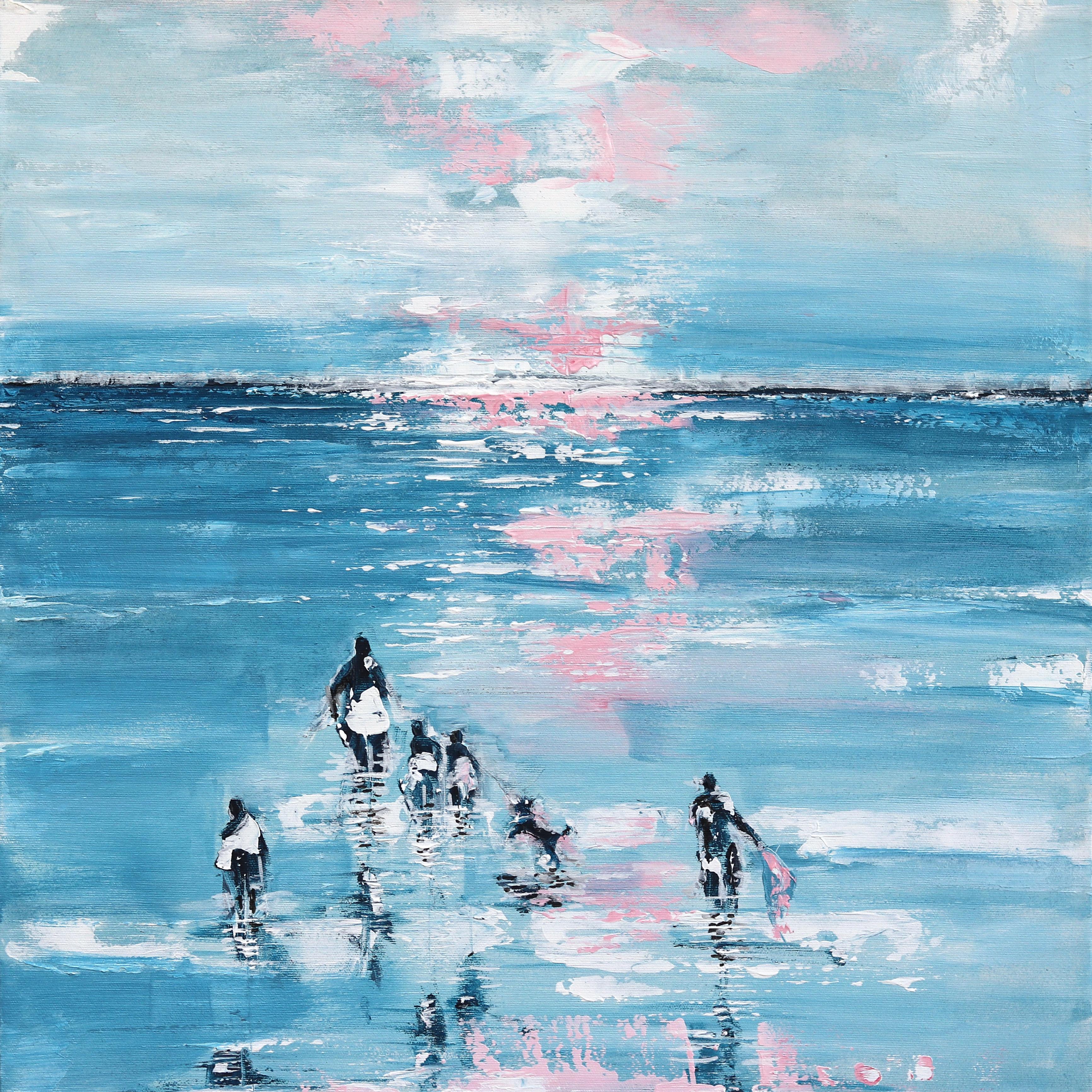 Landscape Painting Ivana Milosevic - Vitamin Sea 04-1 - Peinture de paysage originale abstraite