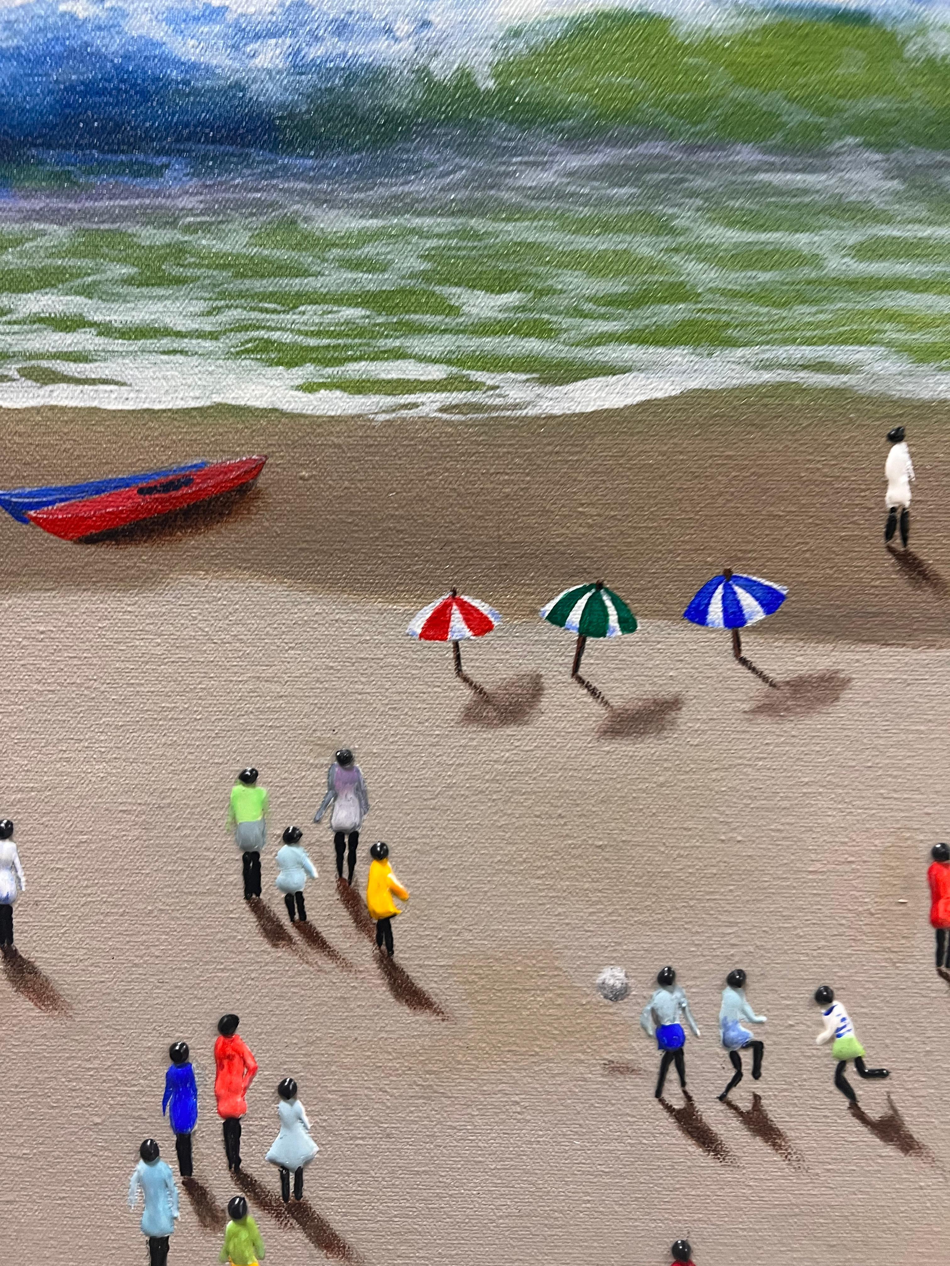 Catching Some Waves - Contemporary Painting by Ivana Mlinar