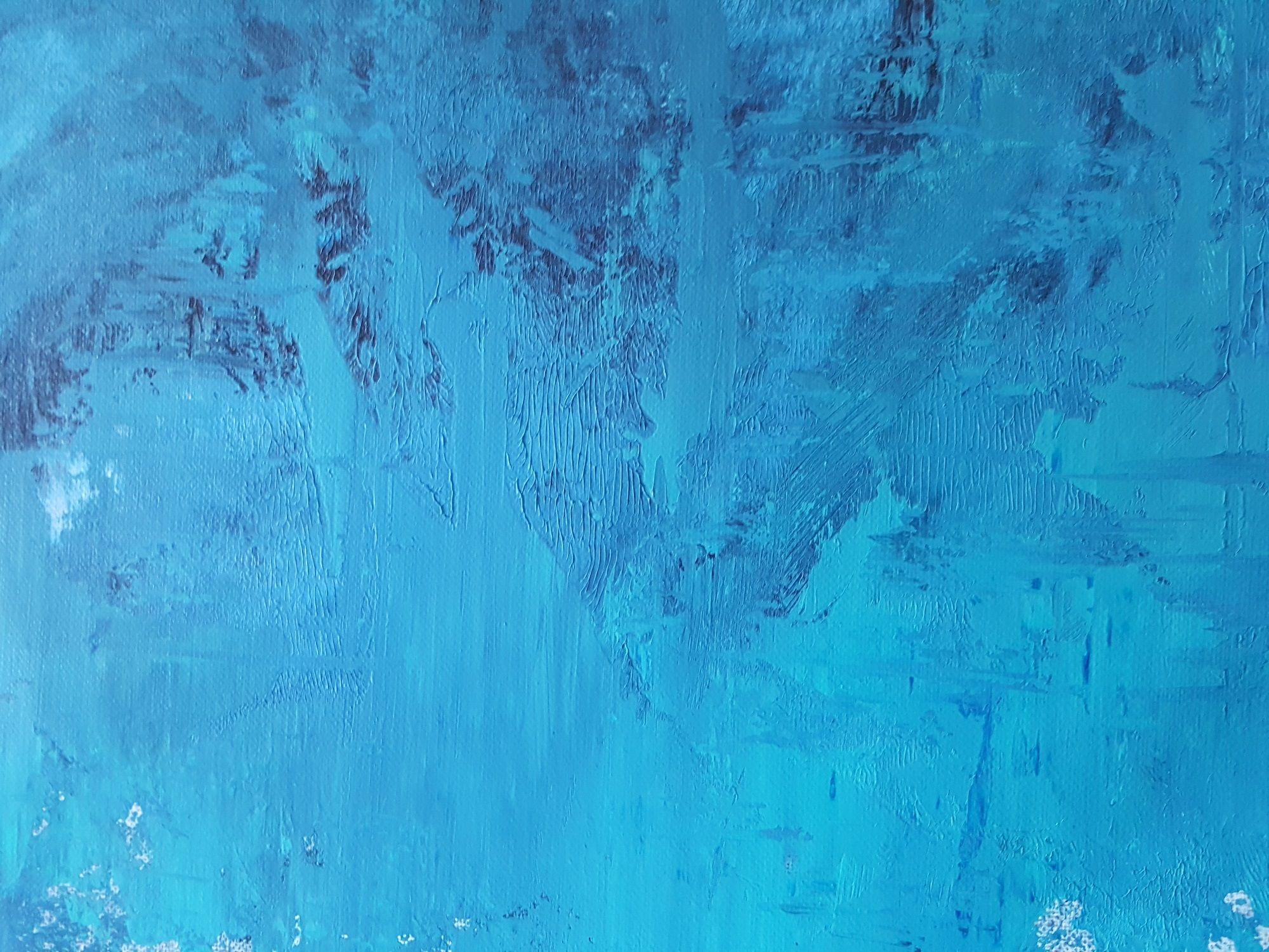 Arctic blues, Painting, Acrylic on Canvas For Sale 1