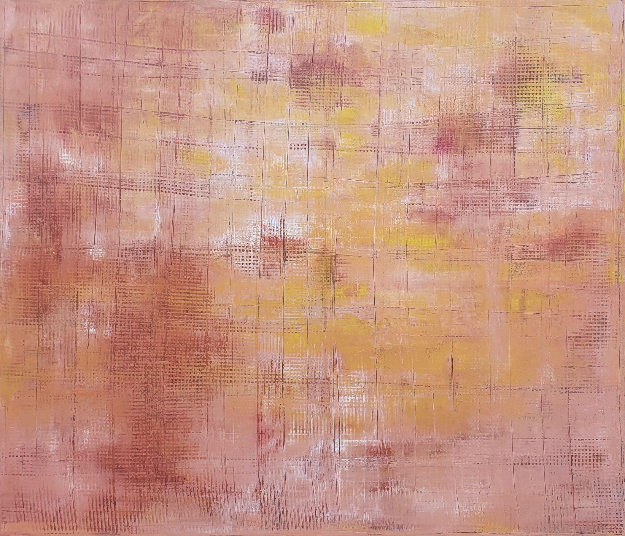 Abstract Painting Ivana Olbricht - Coucher de soleil en Arizona - peinture texturée XXL, Peinture, Acrylique sur toile