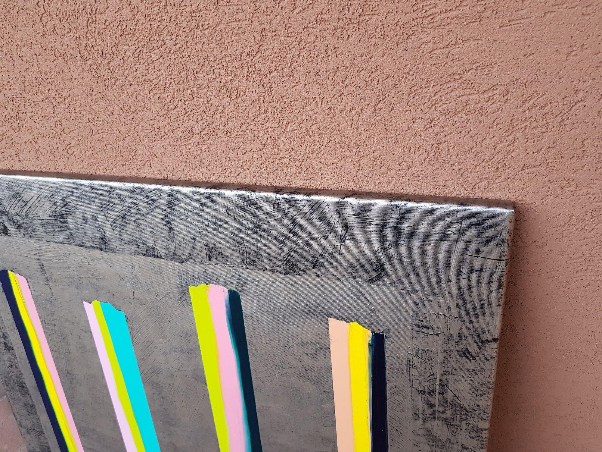 Balance No. 7, Painting, Acrylic on Canvas - Gray Abstract Painting by Ivana Olbricht