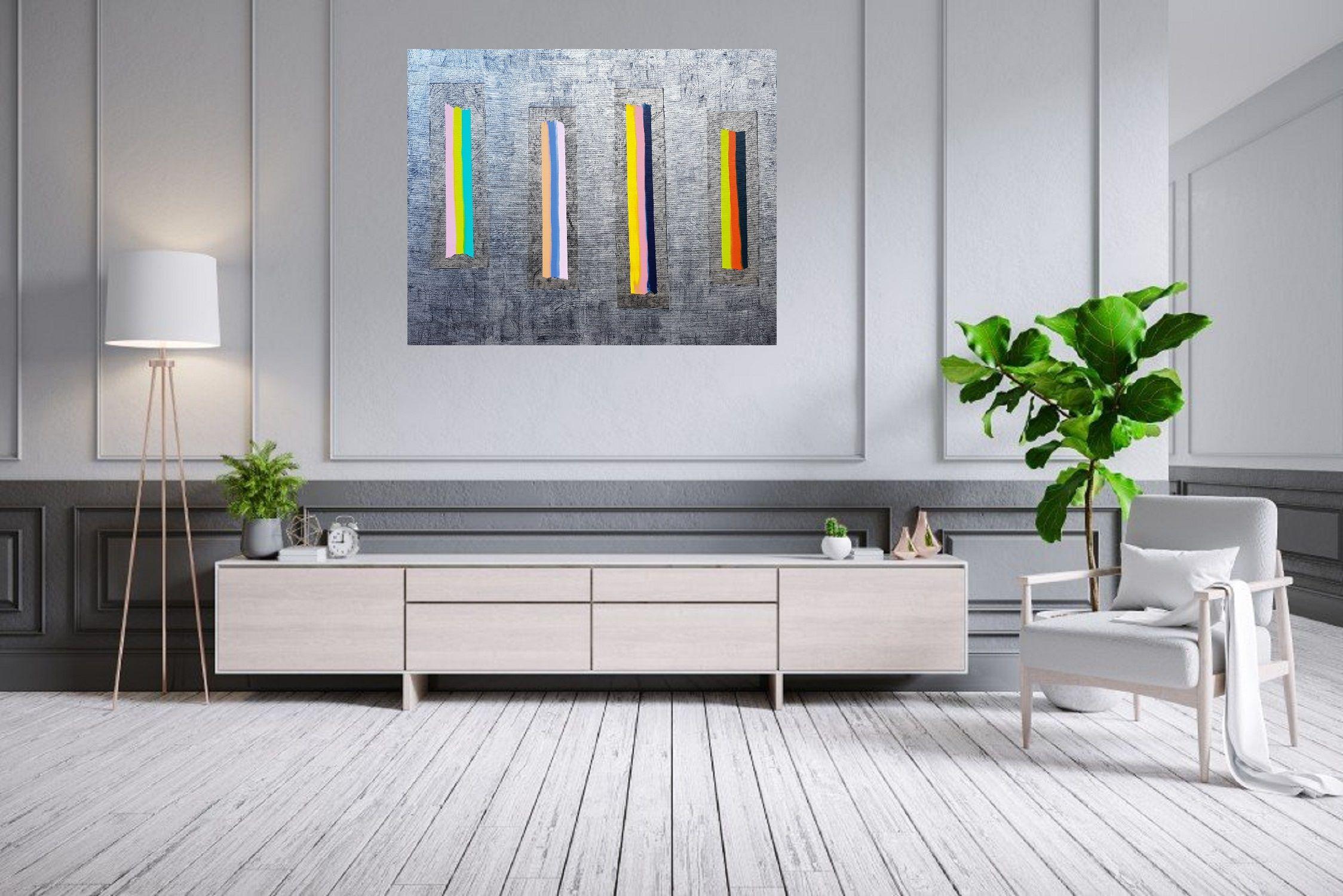 Un quadro astratto moderno a spatola, unico nel suo genere, della collezione ''Balance'', in cui cerco di sottolineare quanto sia importante trovare l'equilibrio nella nostra vita.      Questo quadro astratto moderno e di grandi dimensioni emana un
