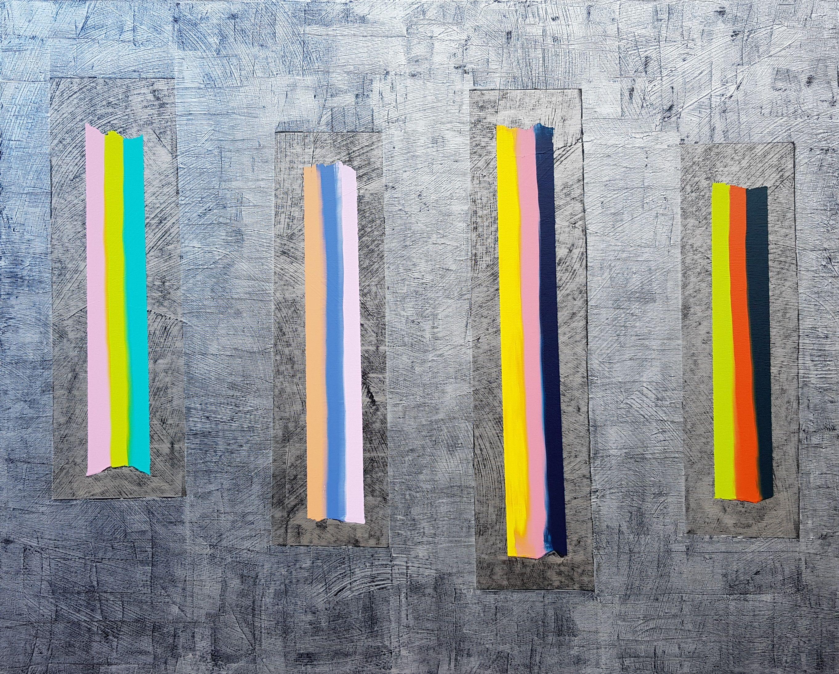 Abstract Painting di Ivana Olbricht - Equilibrio n.9, Pittura, Acrilico su tela