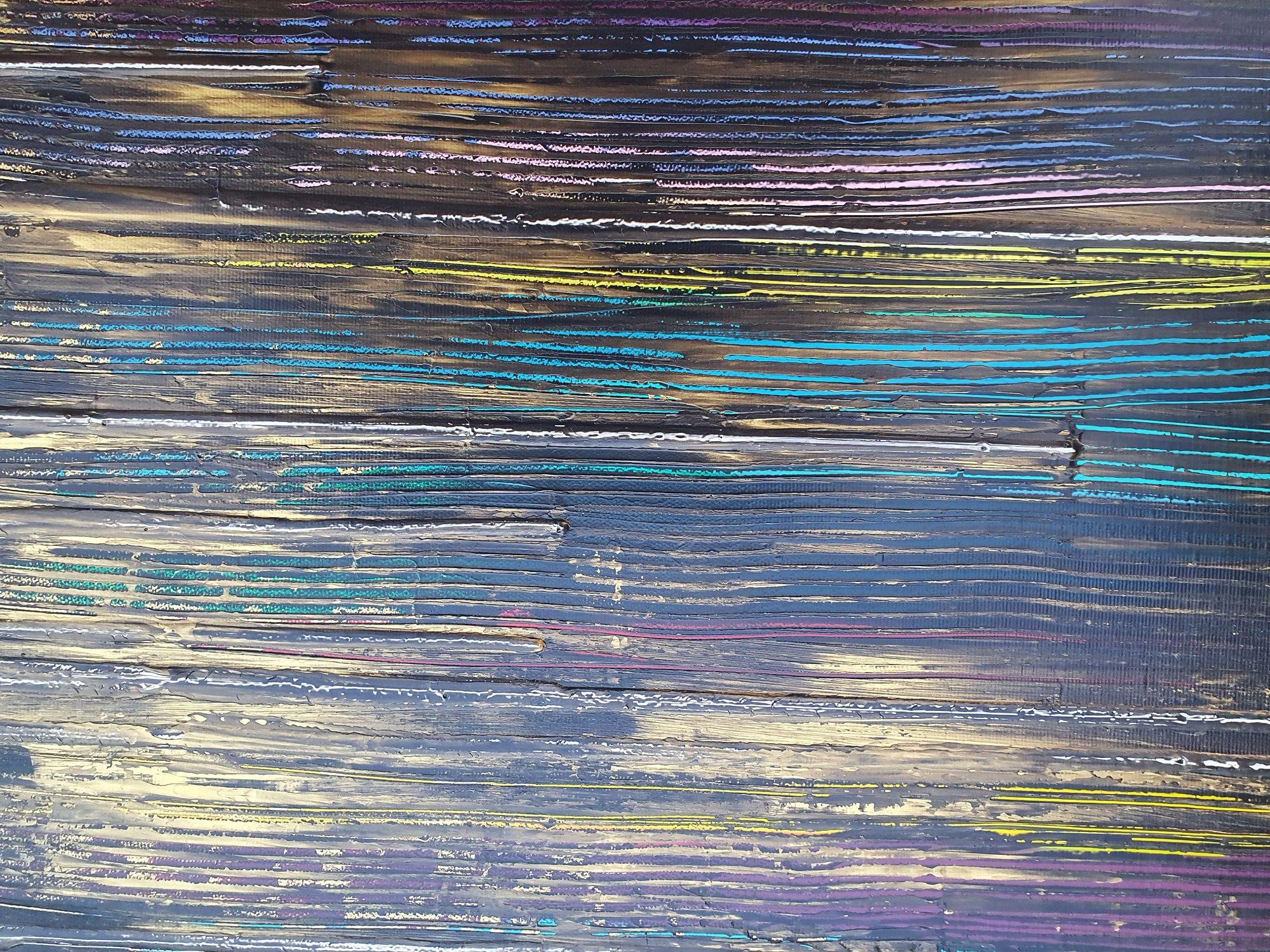 Brighter days ahead - Trittico XXL, Pittura, Acrilico su tela - Abstract Painting Grigio di Ivana Olbricht