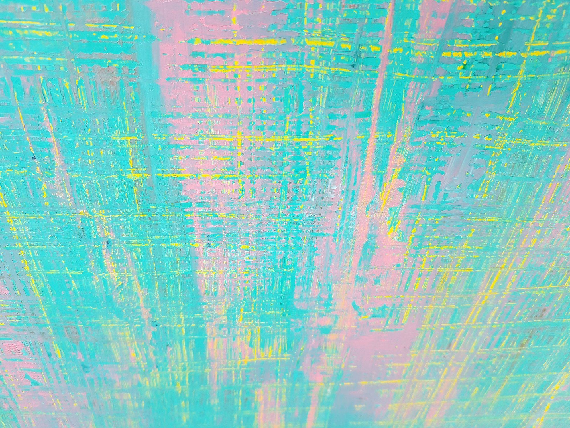 Vibraciones caribeñas, Pintura, Acrílico sobre lienzo - Painting Abstracto de Ivana Olbricht