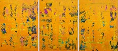 Crazy April No. 3 – Triptychon, Gemälde, Acryl auf Leinwand