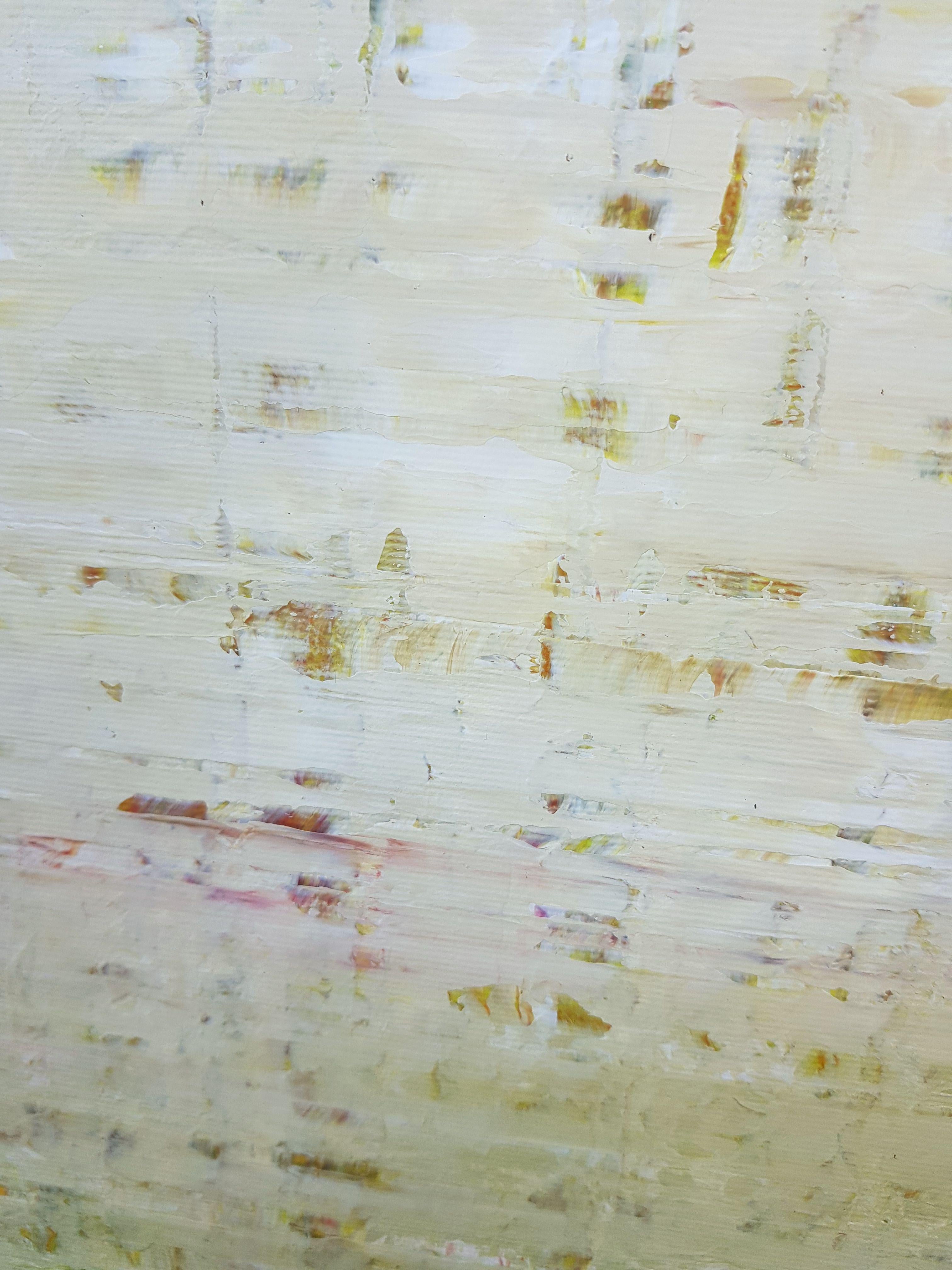 Nebbia cremosa, Pittura, Acrilico su tela - Painting Minimalismo di Ivana Olbricht