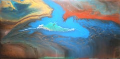 Creation of the Land, Painting, Acrylic on Canvas