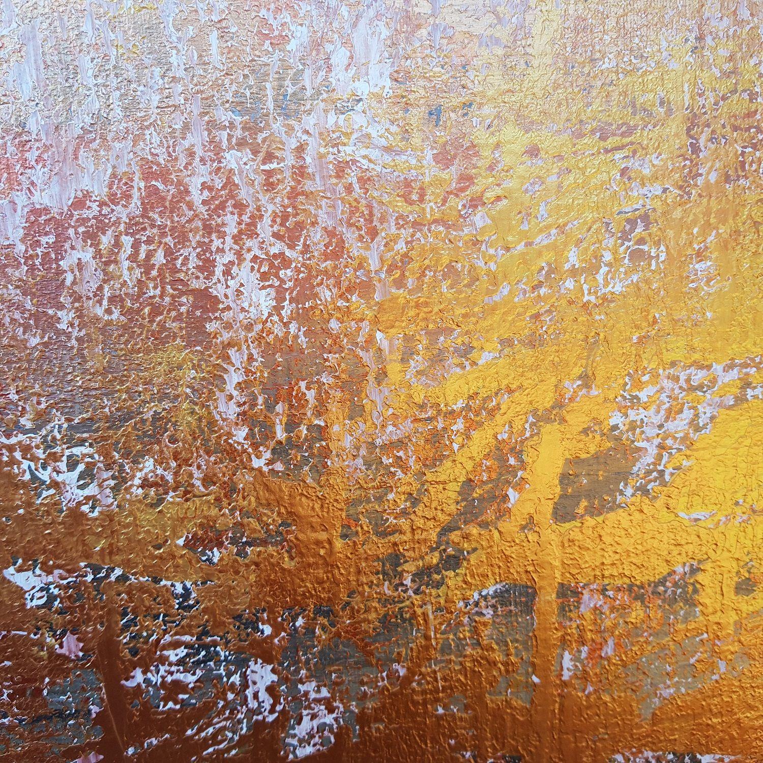 Prima neve, Pittura, Acrilico su tela - Painting di Ivana Olbricht