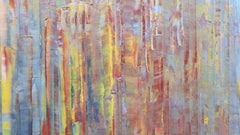 Forêt brumeuse, Peinture, Acrylique sur toile