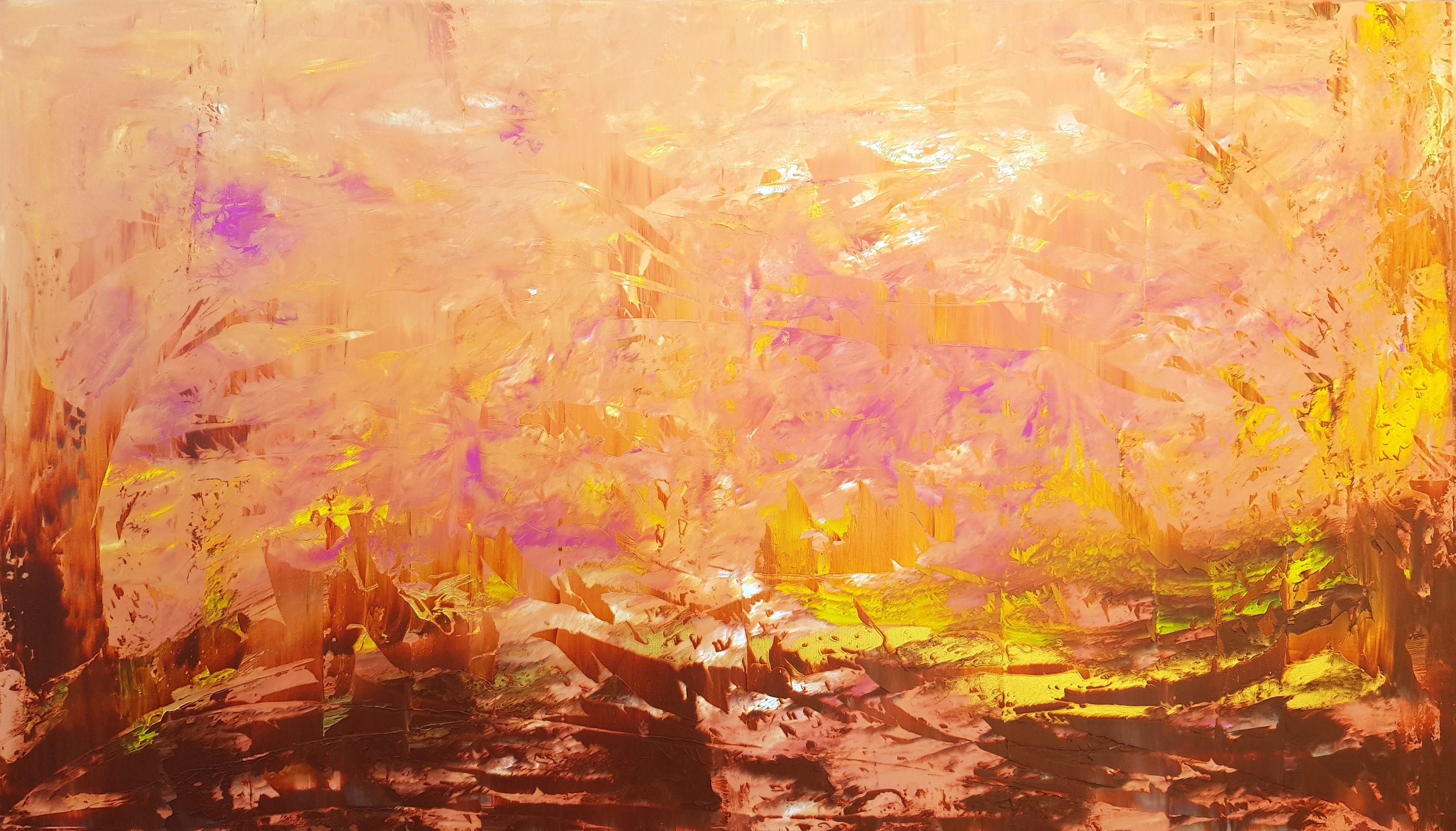 Abstract Painting Ivana Olbricht - De la cendres, peinture sur toile