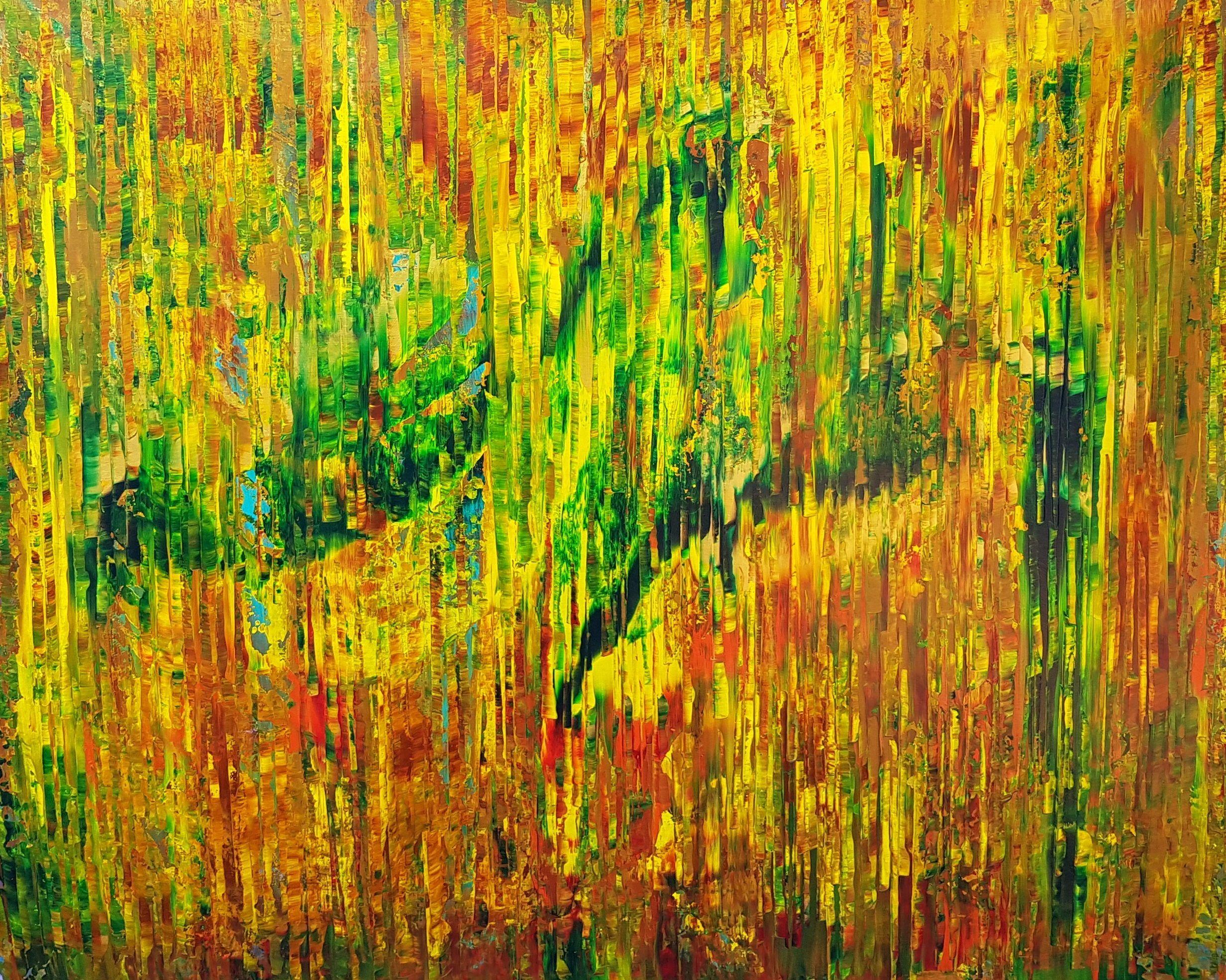 Ivana Olbricht Abstract Painting - I will meet you in the forest, Painting, Acrylic on Canvas