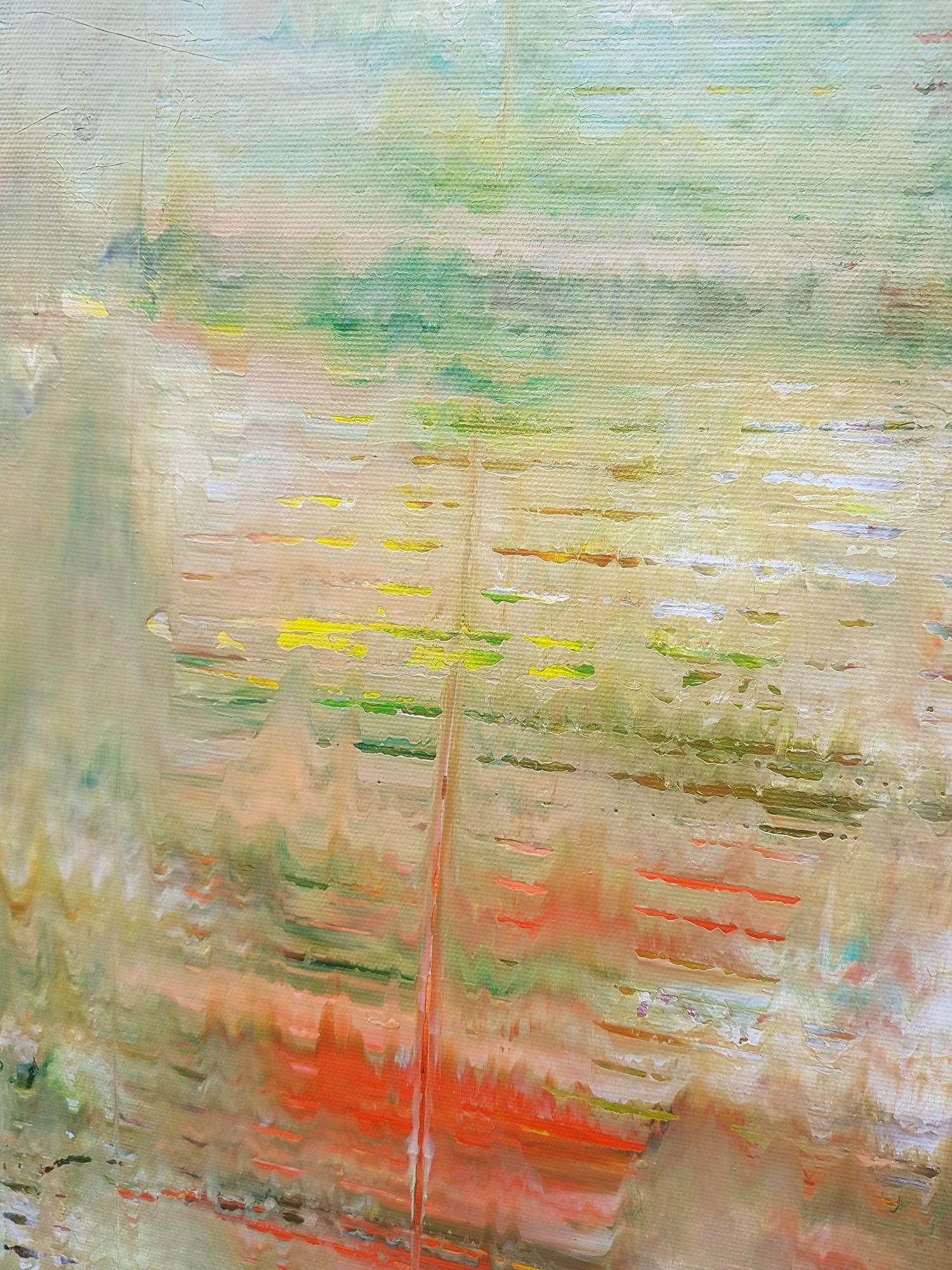 Passeggiate di giugno, Pittura, Acrilico su tela - Abstract Painting Marrone di Ivana Olbricht