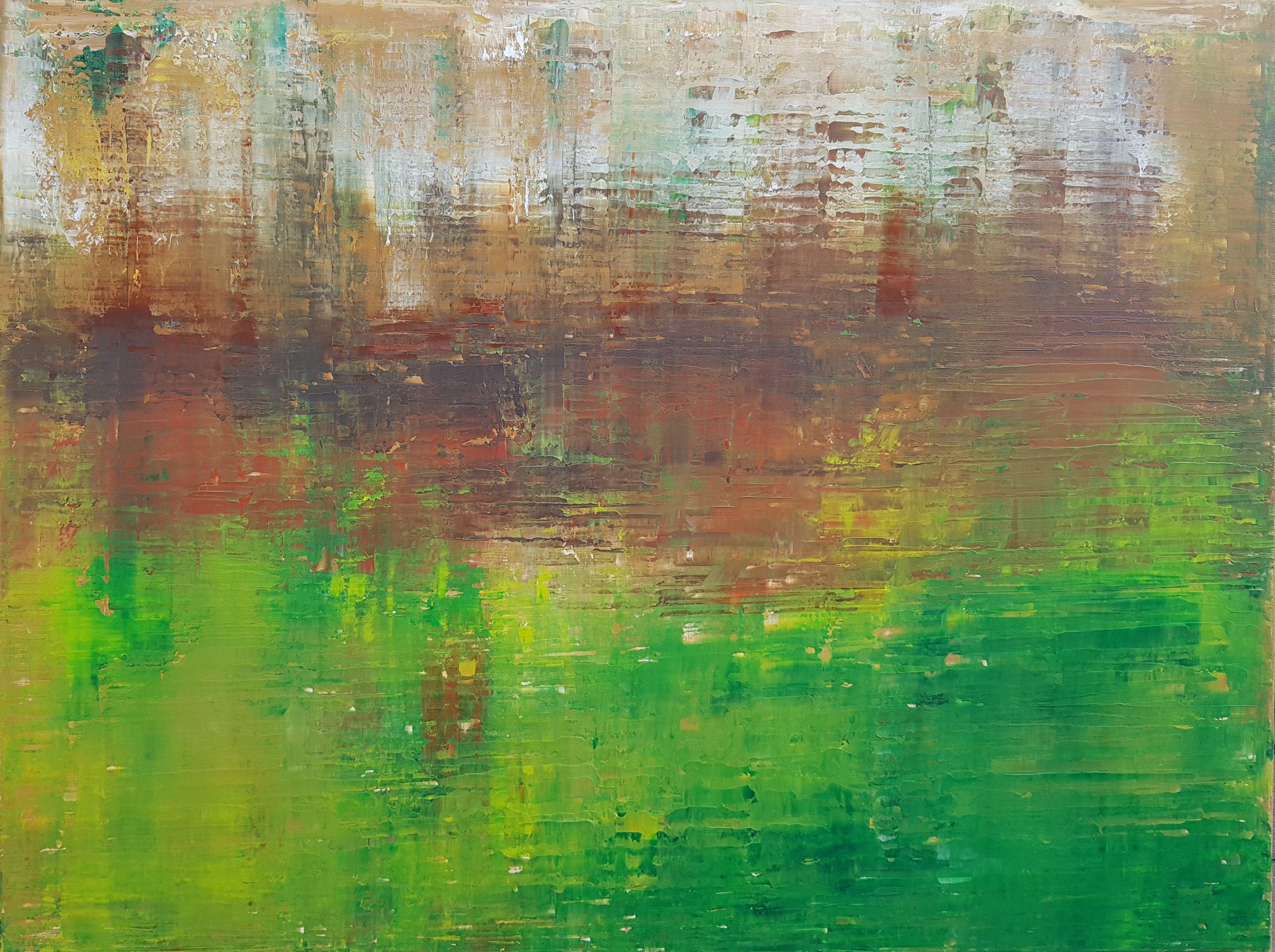 Abstract Painting di Ivana Olbricht - Ricordi di Scozia, Pittura, Acrilico su tela