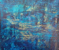 Midnight sunset, Painting, Acrylic on Canvas