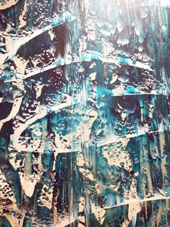 La lumière de lune dans le lac, peinture, acrylique sur toile