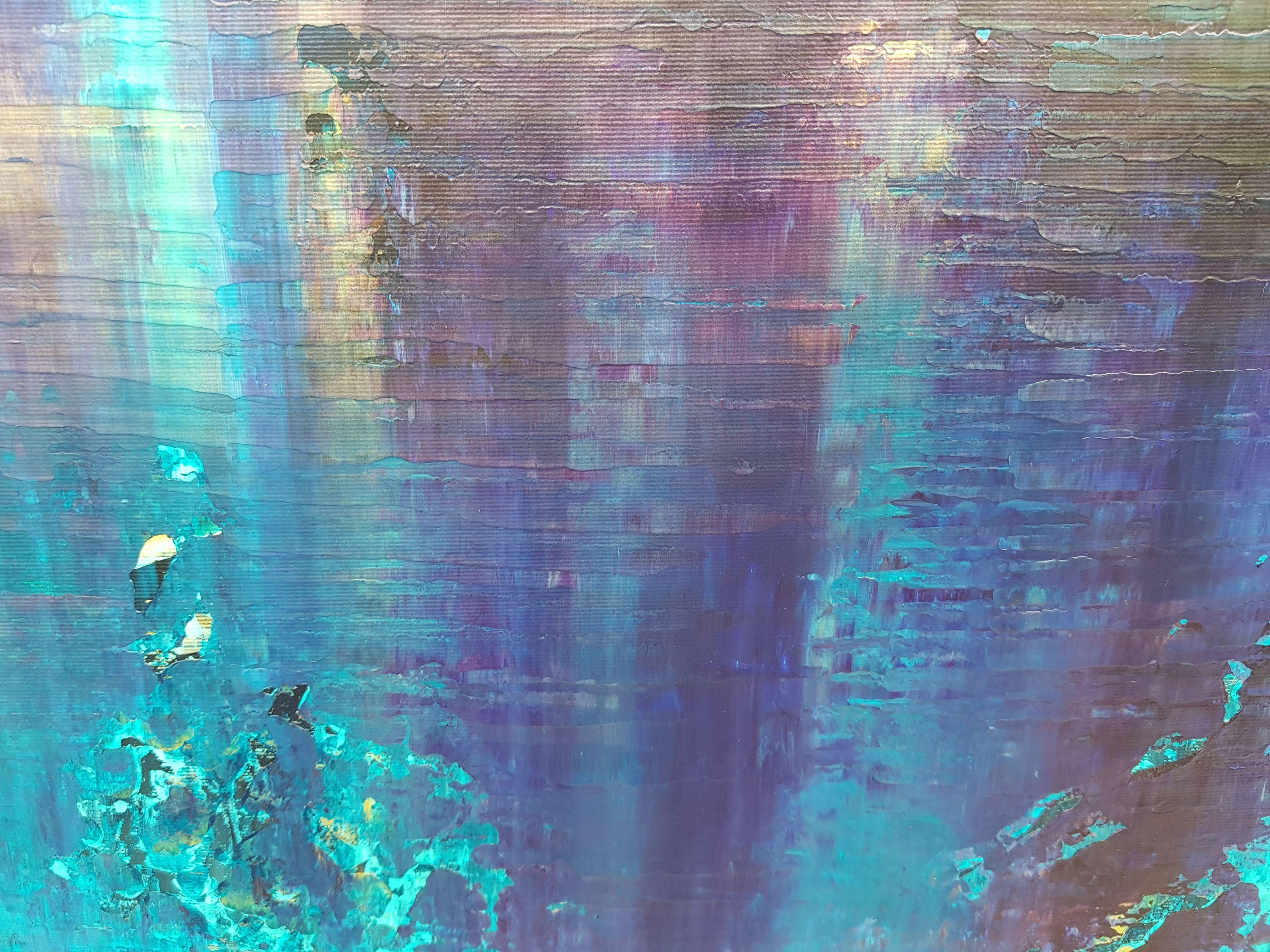 Cascadas místicas, Pintura, Acrílico sobre lienzo - Painting de Ivana Olbricht