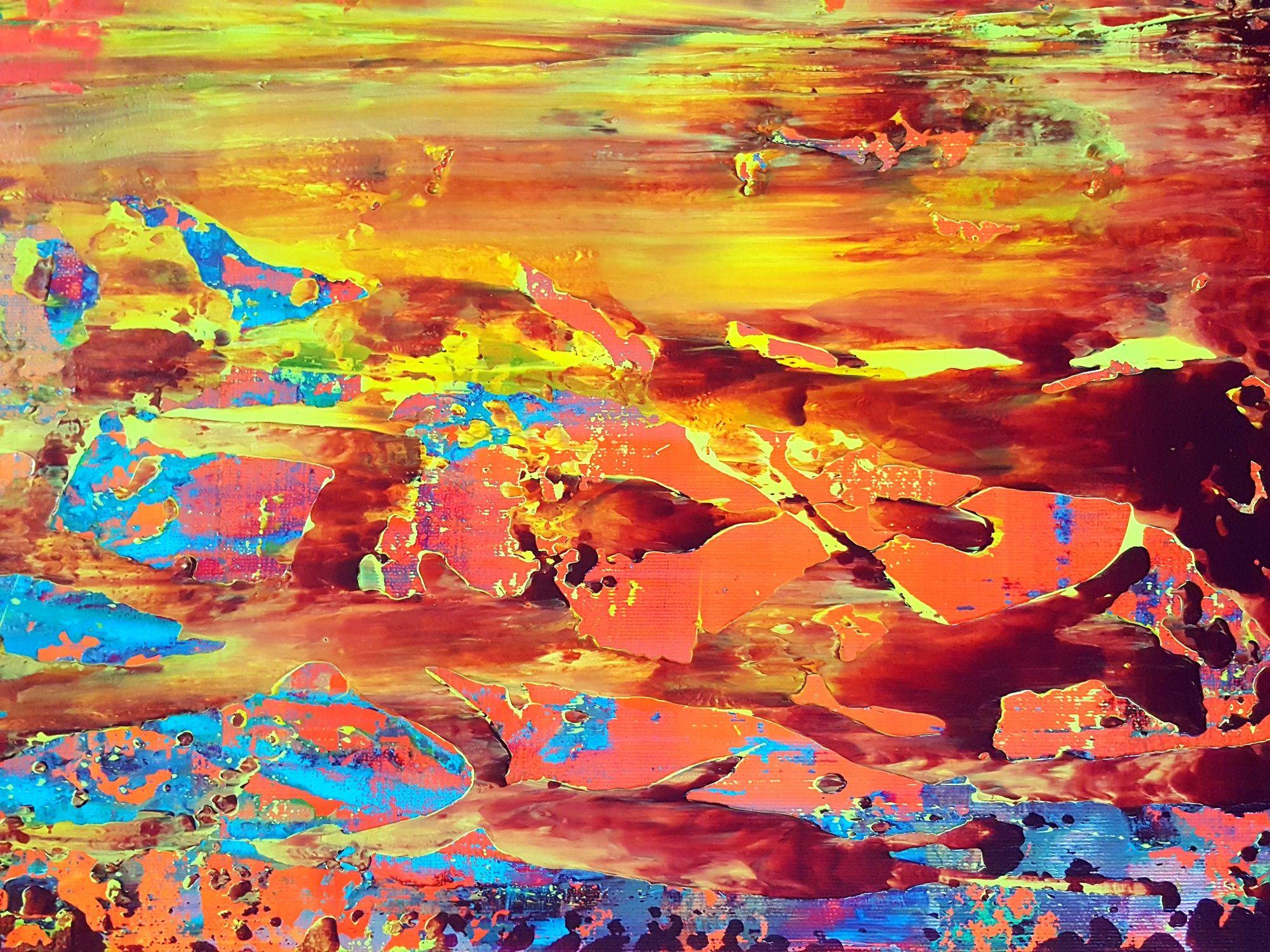 Niente può distruggere il tuo spirito, Pittura, Acrilico su tela - Painting Astratto di Ivana Olbricht