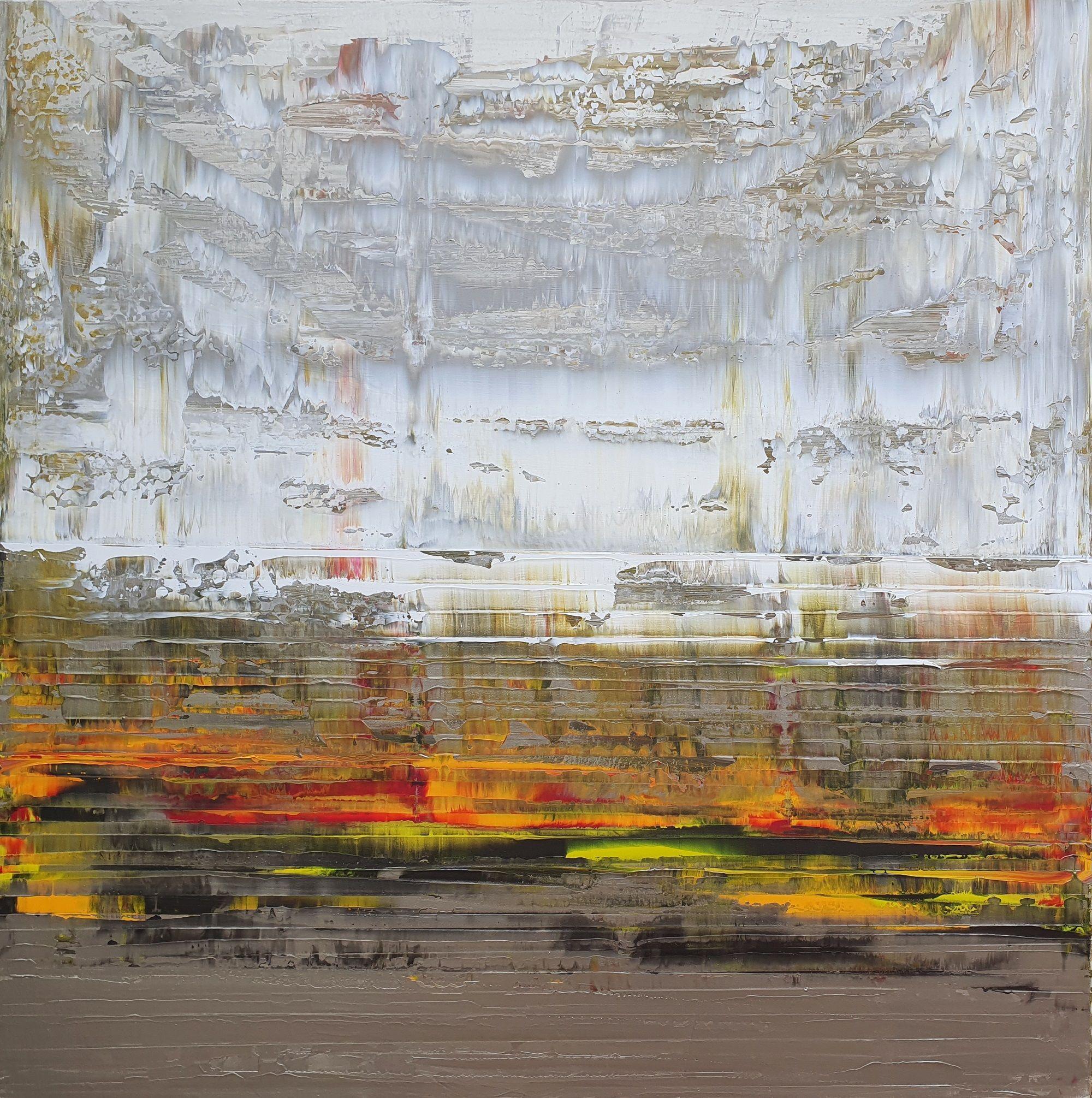 Ivana Olbricht Abstract Painting – Segeln durch Grünland, Gemälde, Acryl auf Leinwand