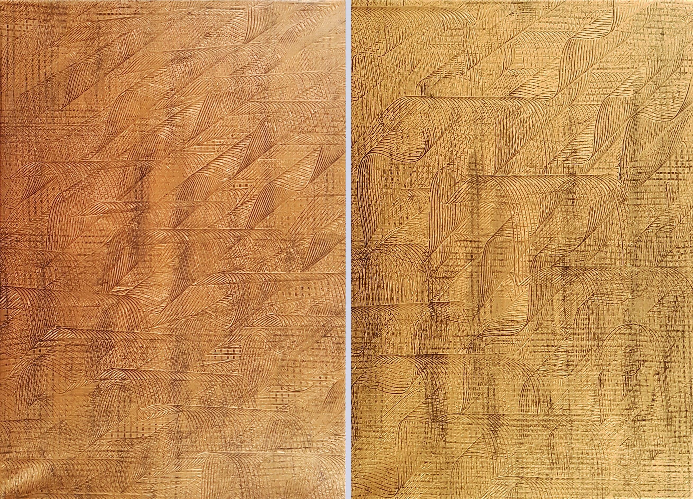 Abstract Painting di Ivana Olbricht - Cicatrici di un amore passato - dittico, Pittura, Acrilico su tela