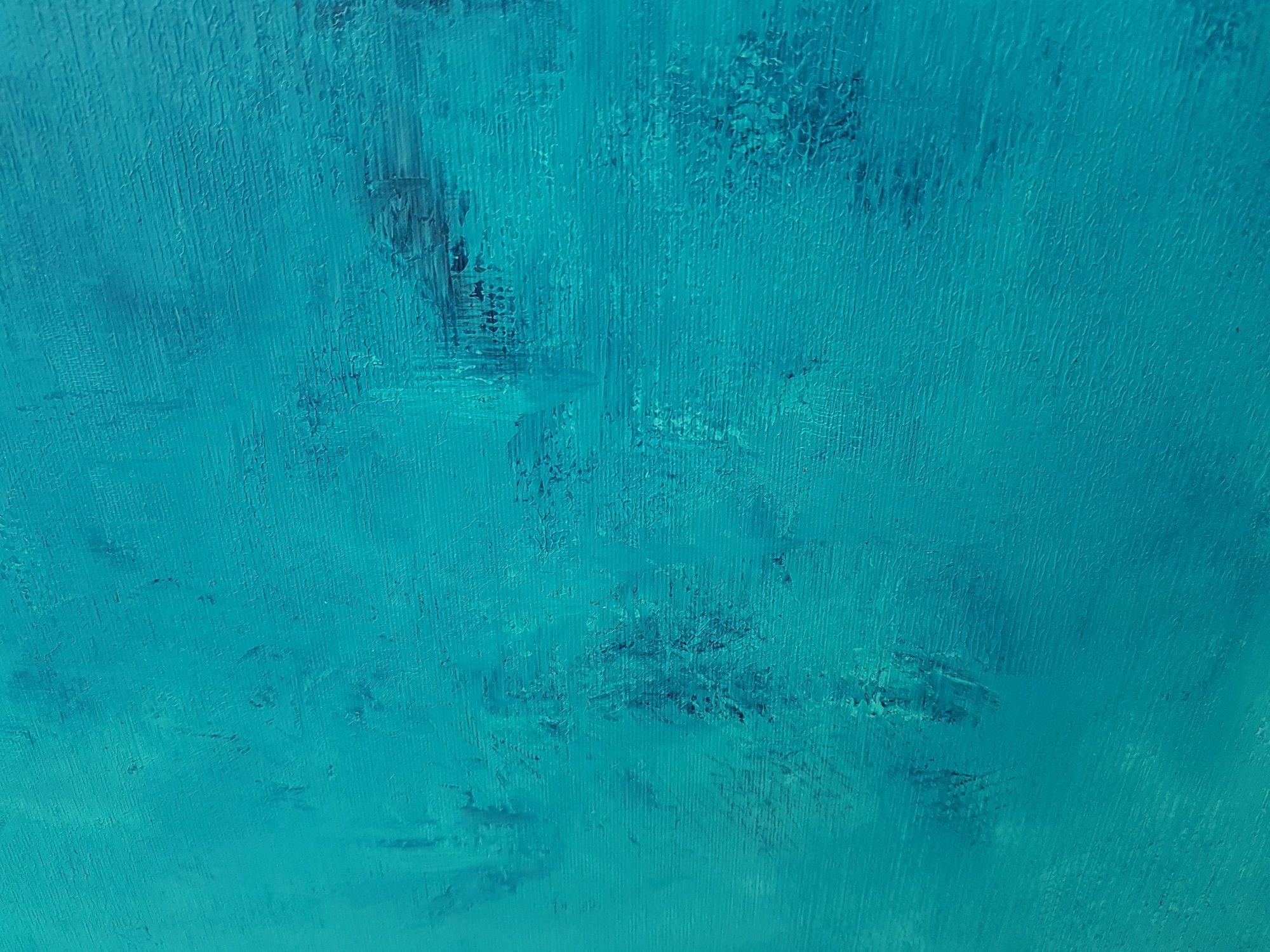 Spirito del mare - Quadro astratto XL blu, Pittura, Acrilico su tela - Abstract Painting Blu di Ivana Olbricht