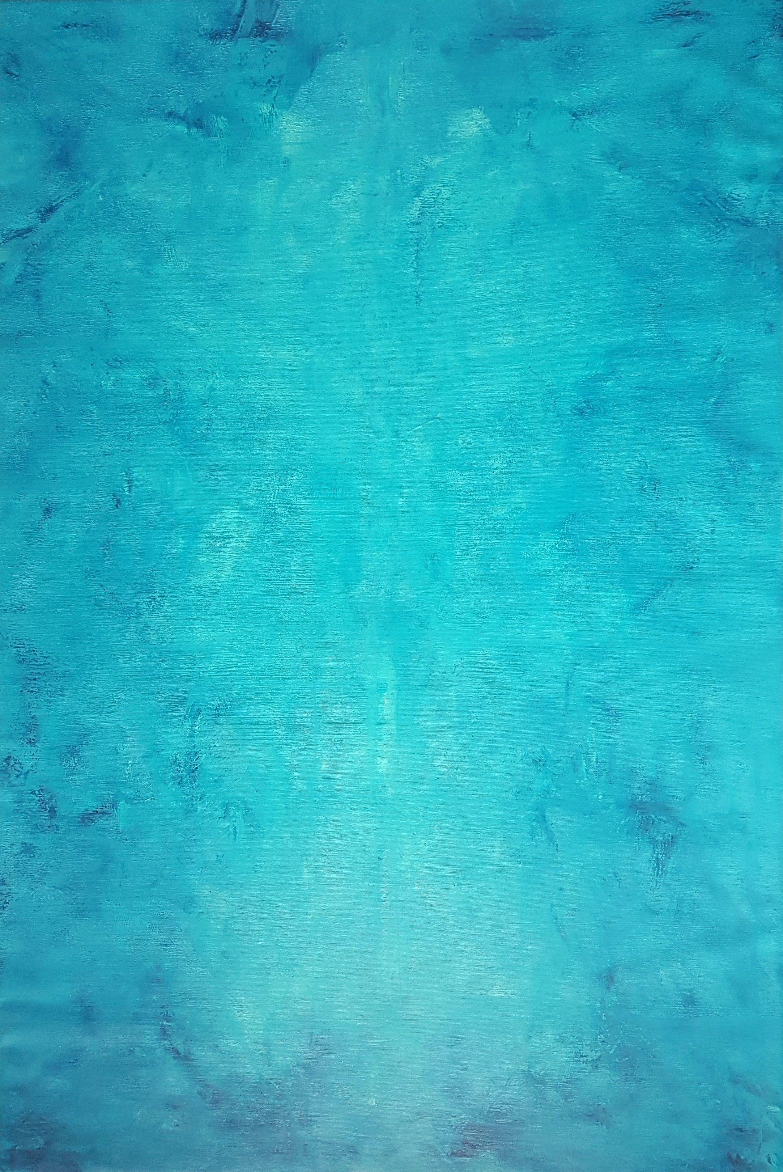 Ivana Olbricht Abstract Painting - Spirit of the sea - XL blue abstract painting, Painting, Acrylic on Canvas