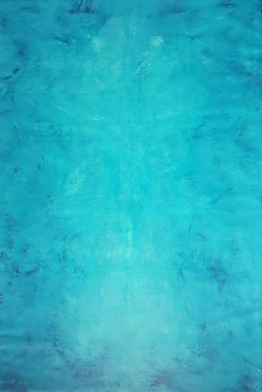Spirit of the sea - XL Blaues abstraktes Gemälde, Acryl auf Leinwand