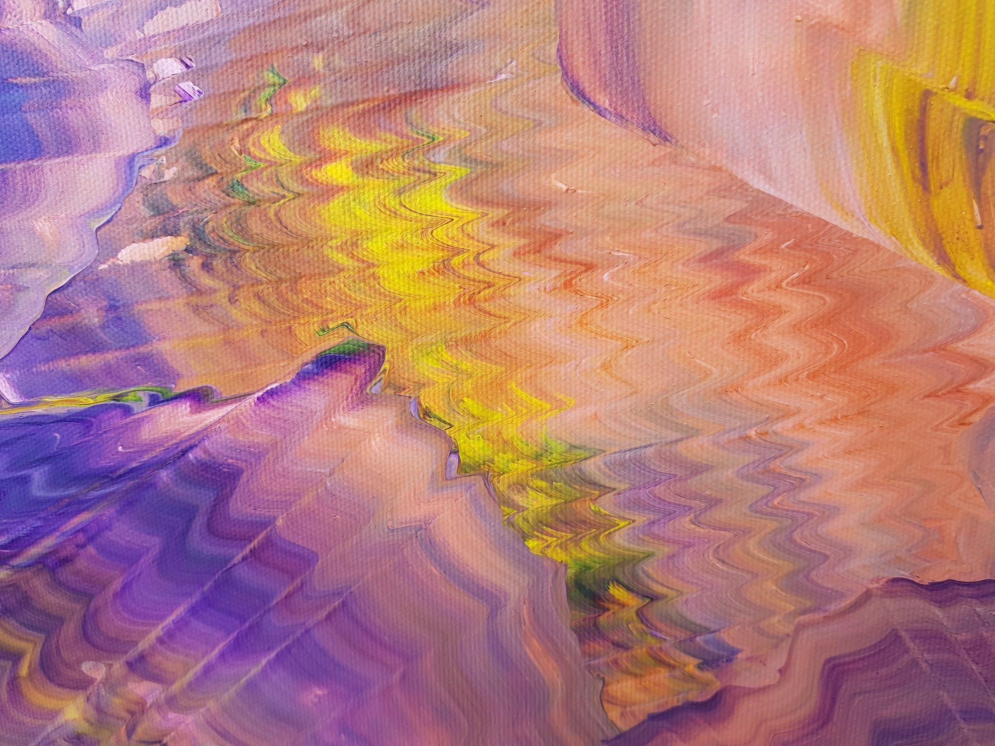 Nubes de tormenta, Pintura, Acrílico sobre lienzo - Painting de Ivana Olbricht