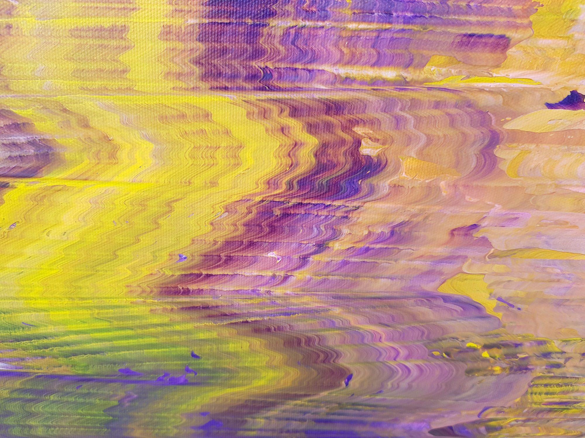 Nubes de tormenta, Pintura, Acrílico sobre lienzo - Abstract Painting Marrón de Ivana Olbricht