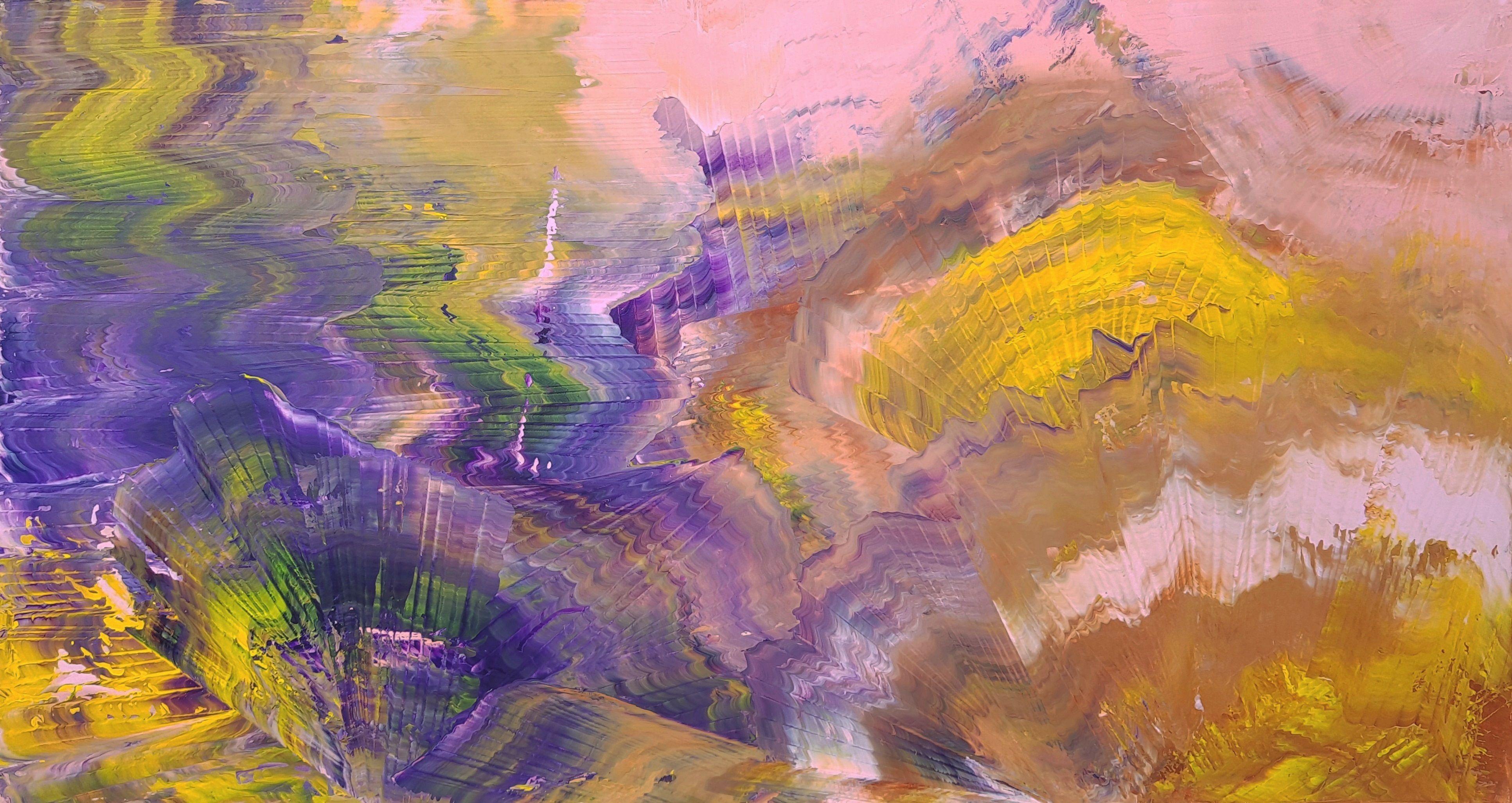 Abstract Painting de Ivana Olbricht - Nubes de tormenta, Pintura, Acrílico sobre lienzo