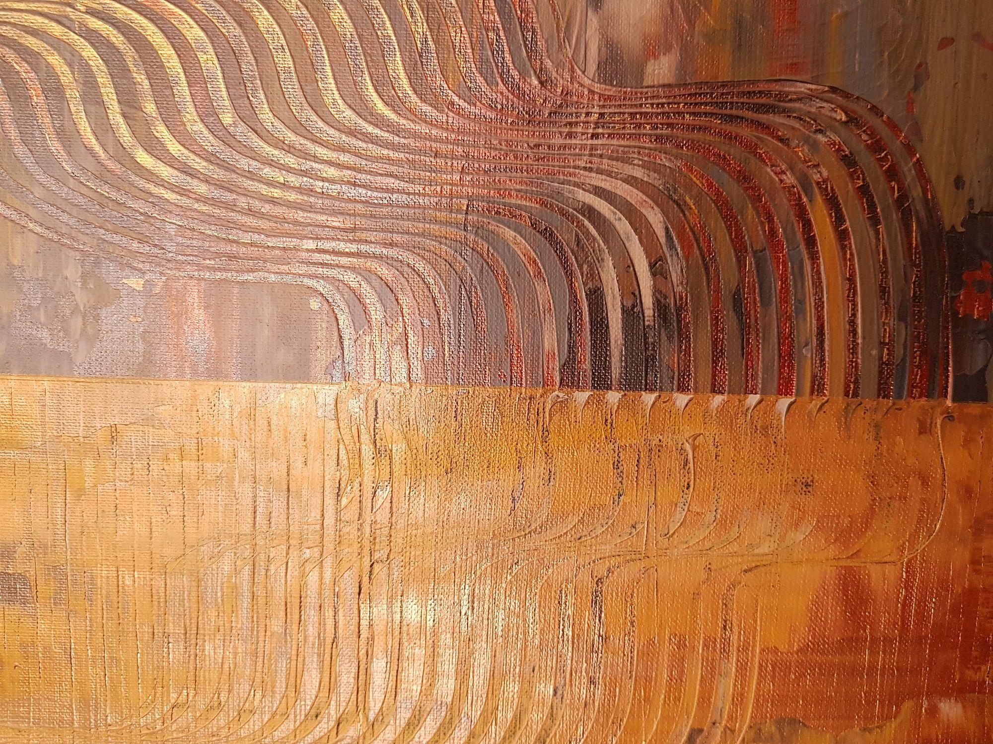 Cambio repentino, Pintura, Acrílico sobre lienzo - Painting Abstracto de Ivana Olbricht
