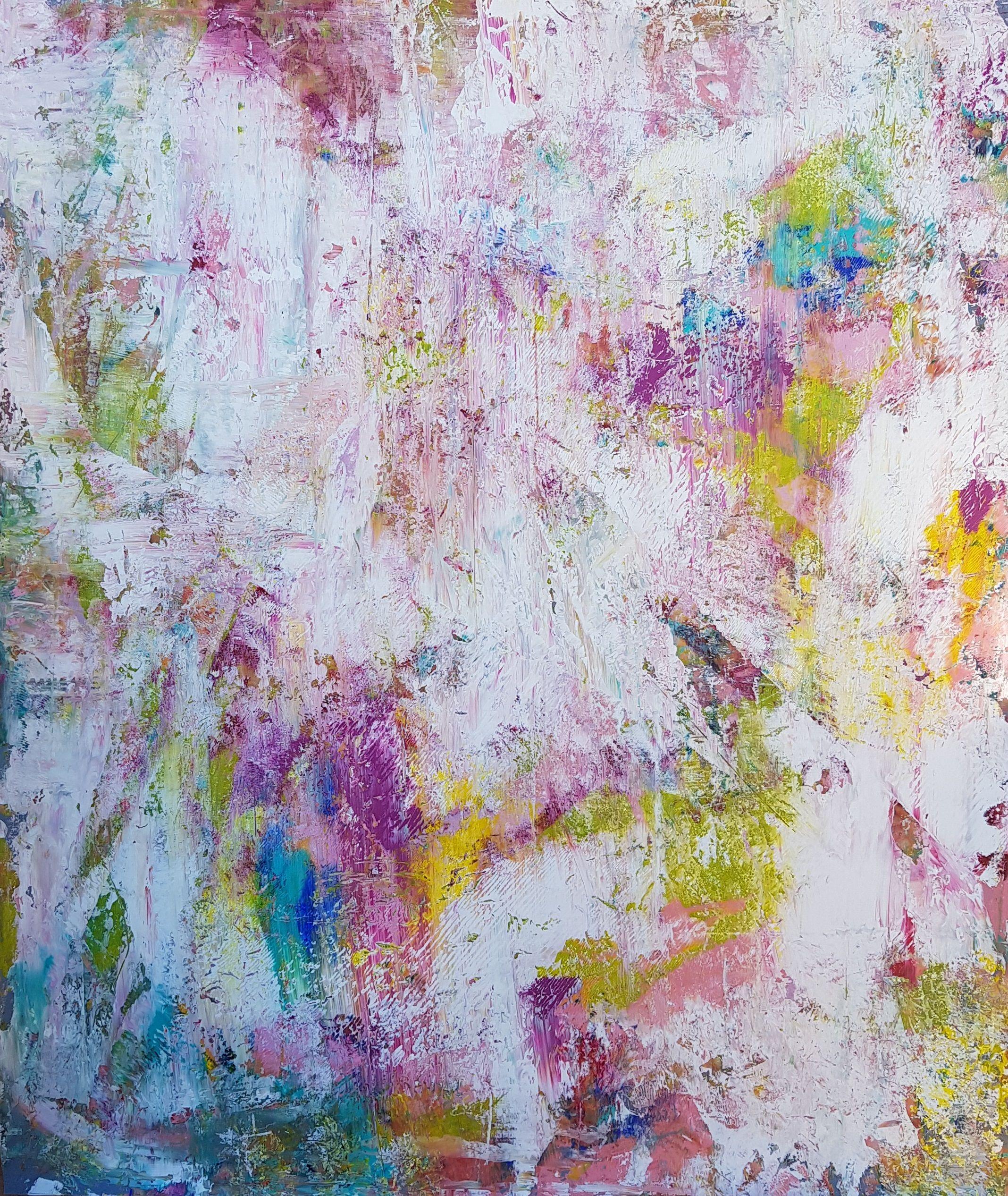 Abstract Painting di Ivana Olbricht - Bacio d'estate, Pittura, Acrilico su tela
