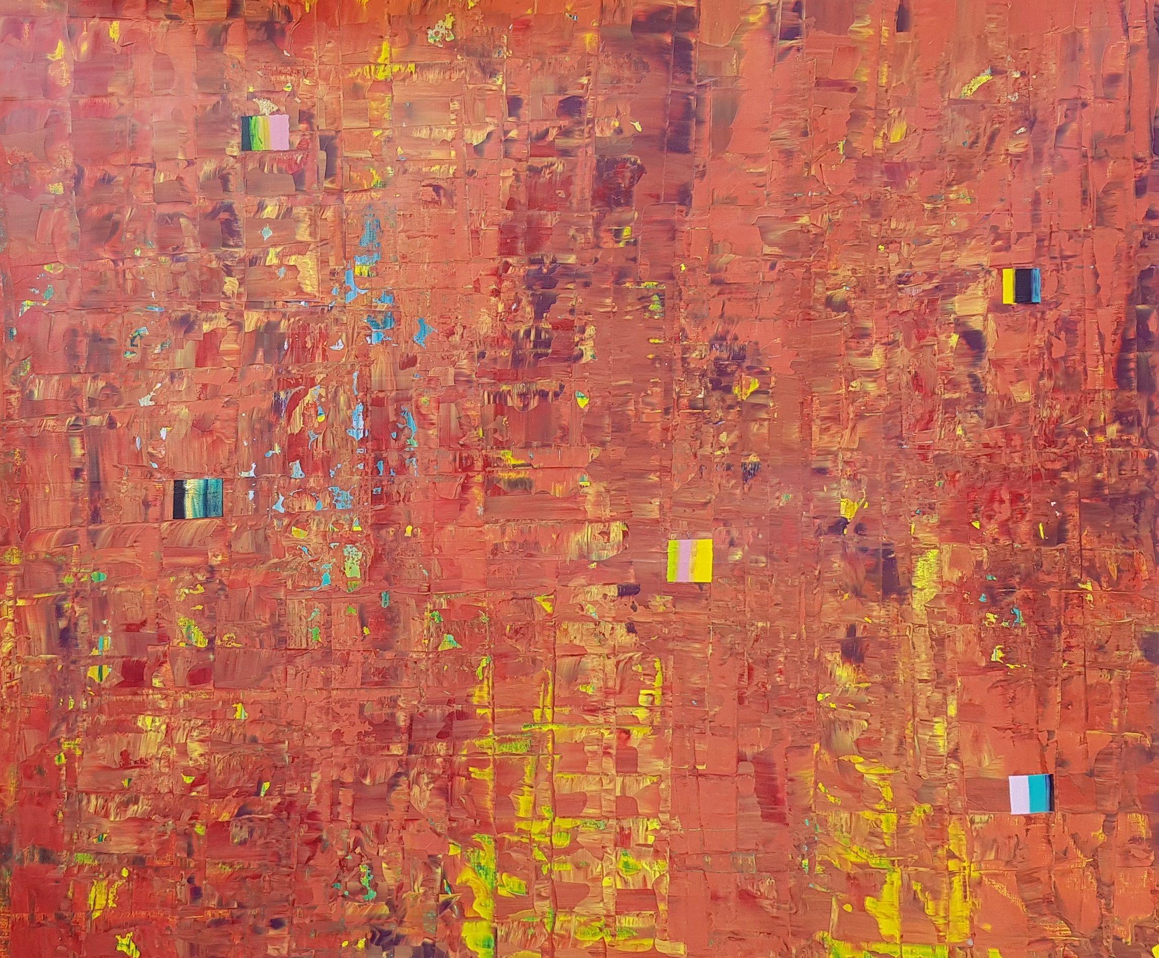 Ivana Olbricht Abstract Painting - Tarracotta wall, Painting, Acrylic on Other