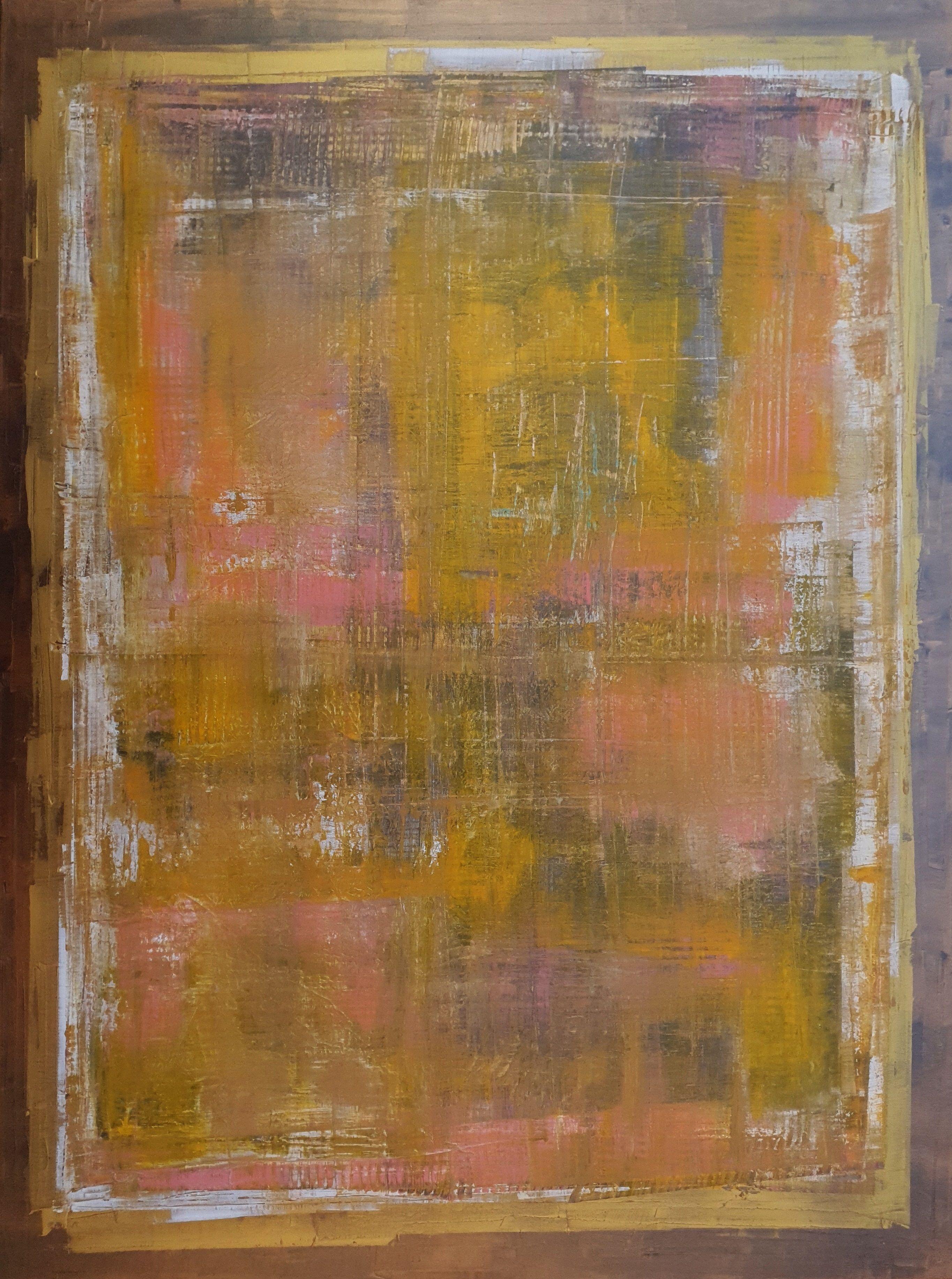 Ivana Olbricht Abstract Painting - The layers of the past, Painting, Acrylic on Canvas