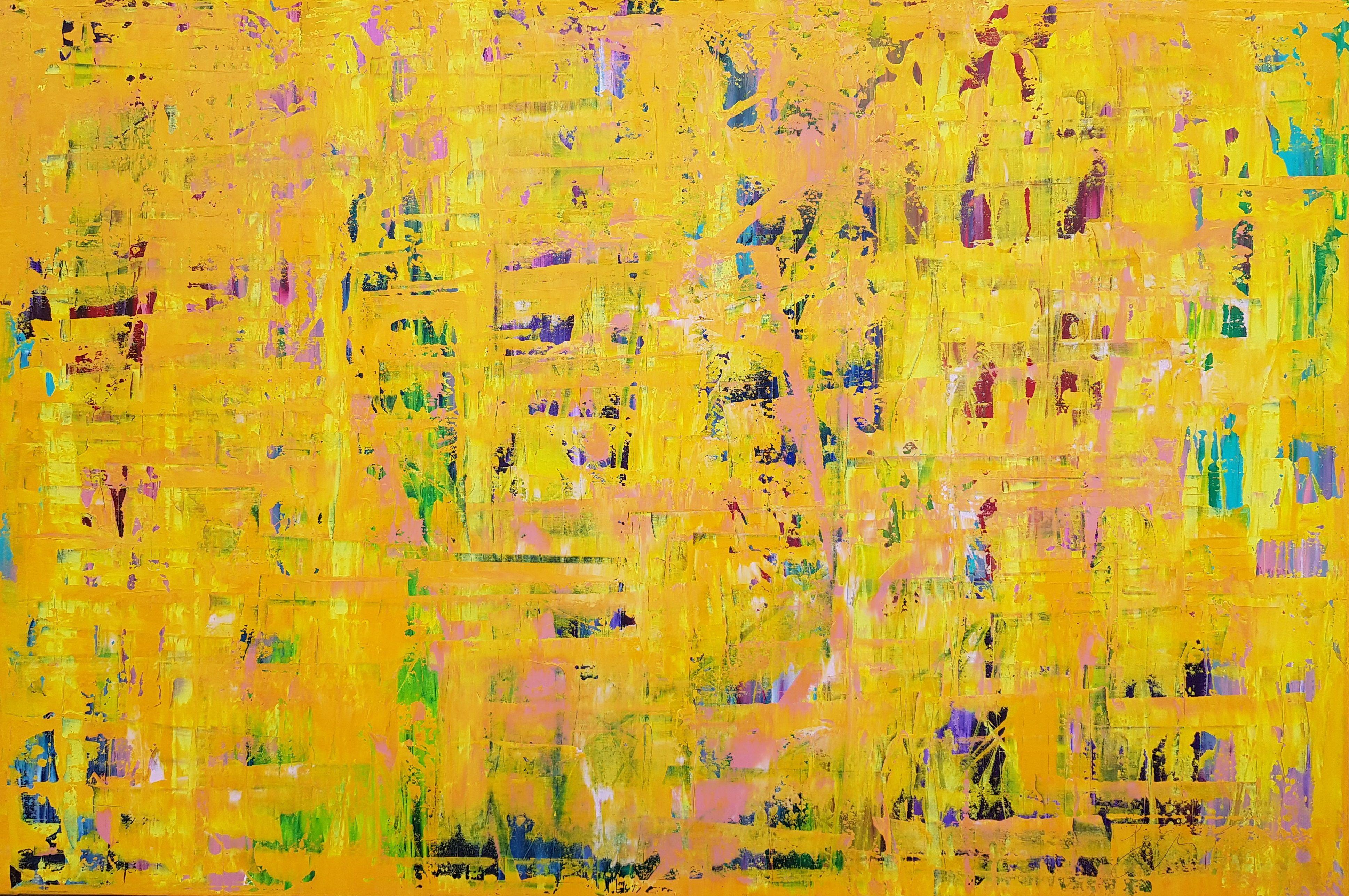 Ivana Olbricht Abstract Painting - The Sun in your Soul - XXL, Painting, Acrylic on Canvas