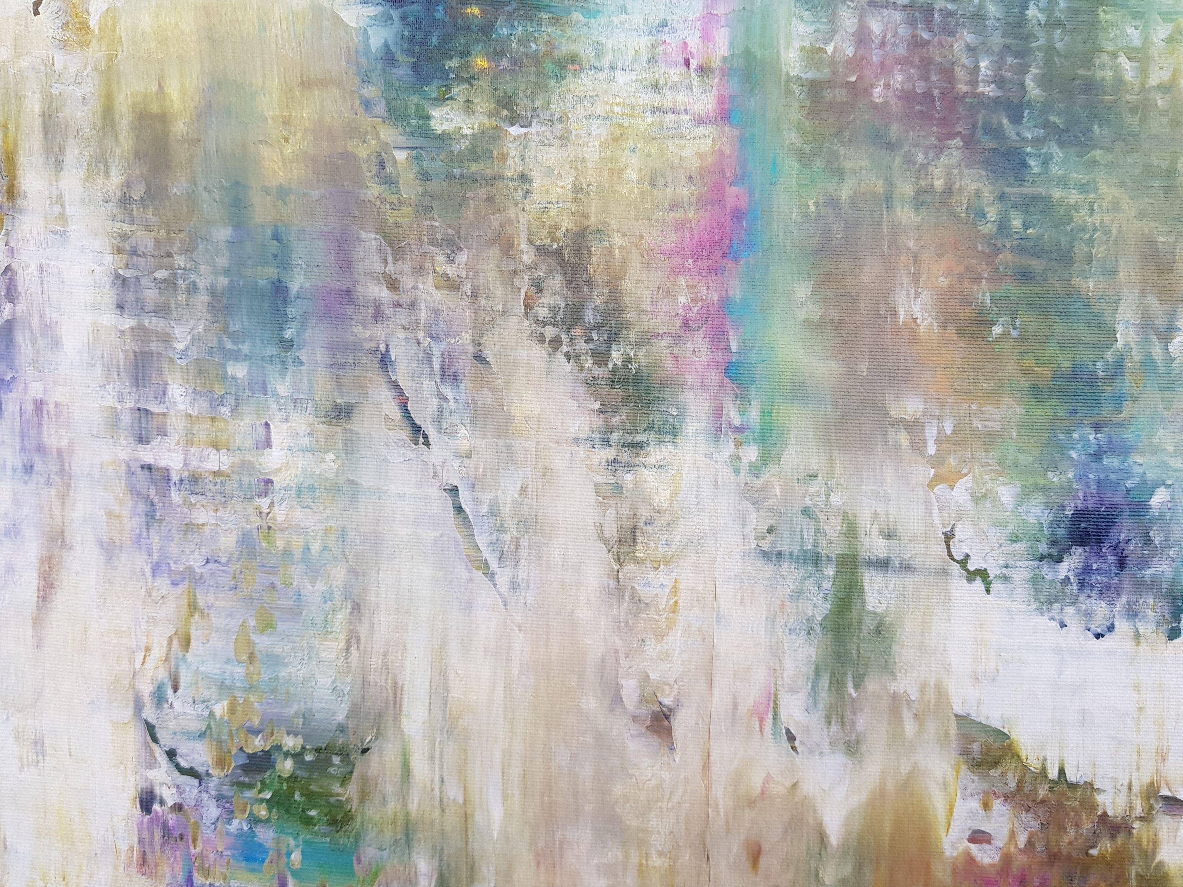 Tranquilidad, Pintura, Acrílico sobre lienzo - Painting Abstracto de Ivana Olbricht