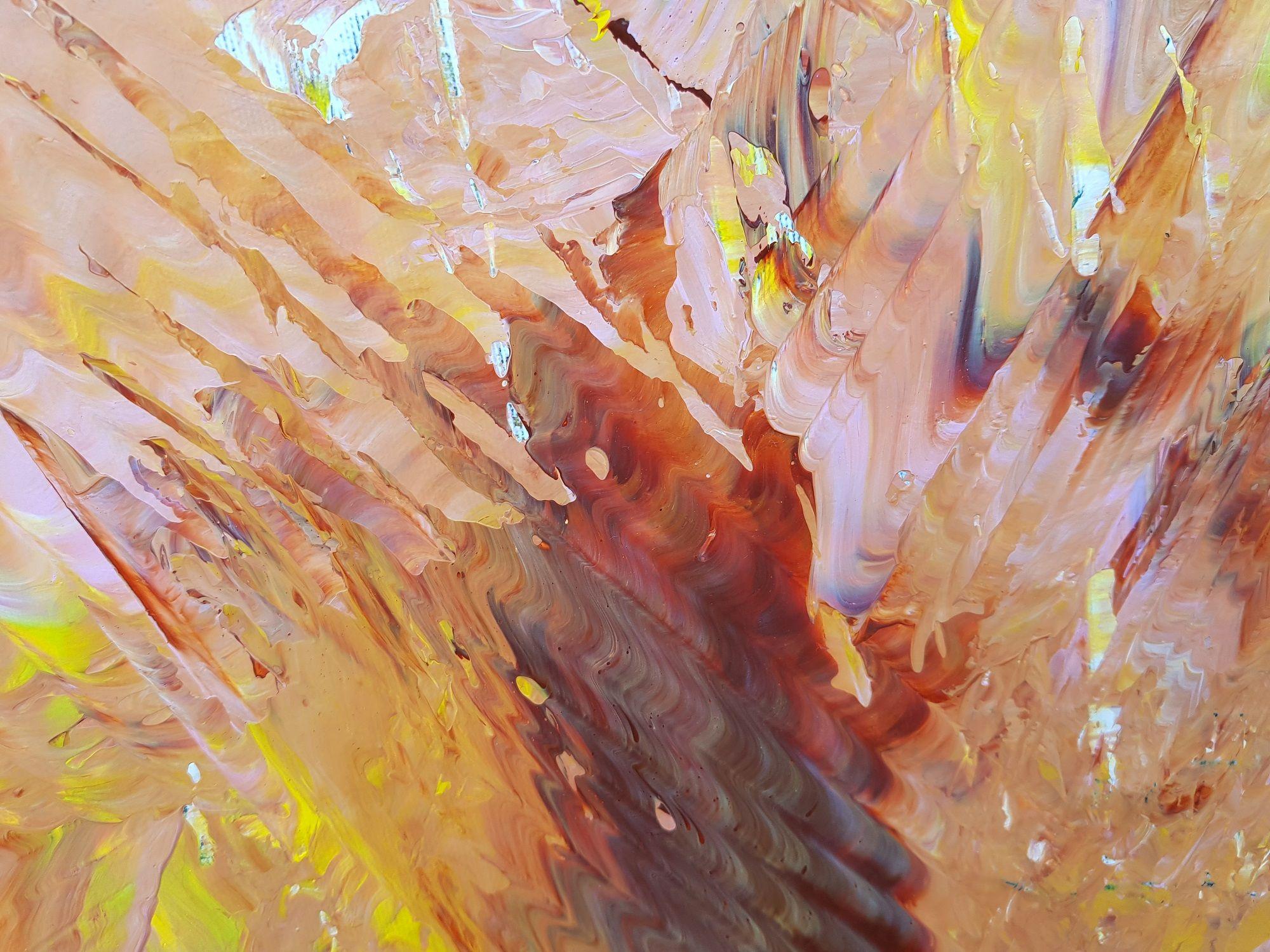 Bajo las alas del ángel, Pintura, Acrílico sobre lienzo - Painting de Ivana Olbricht