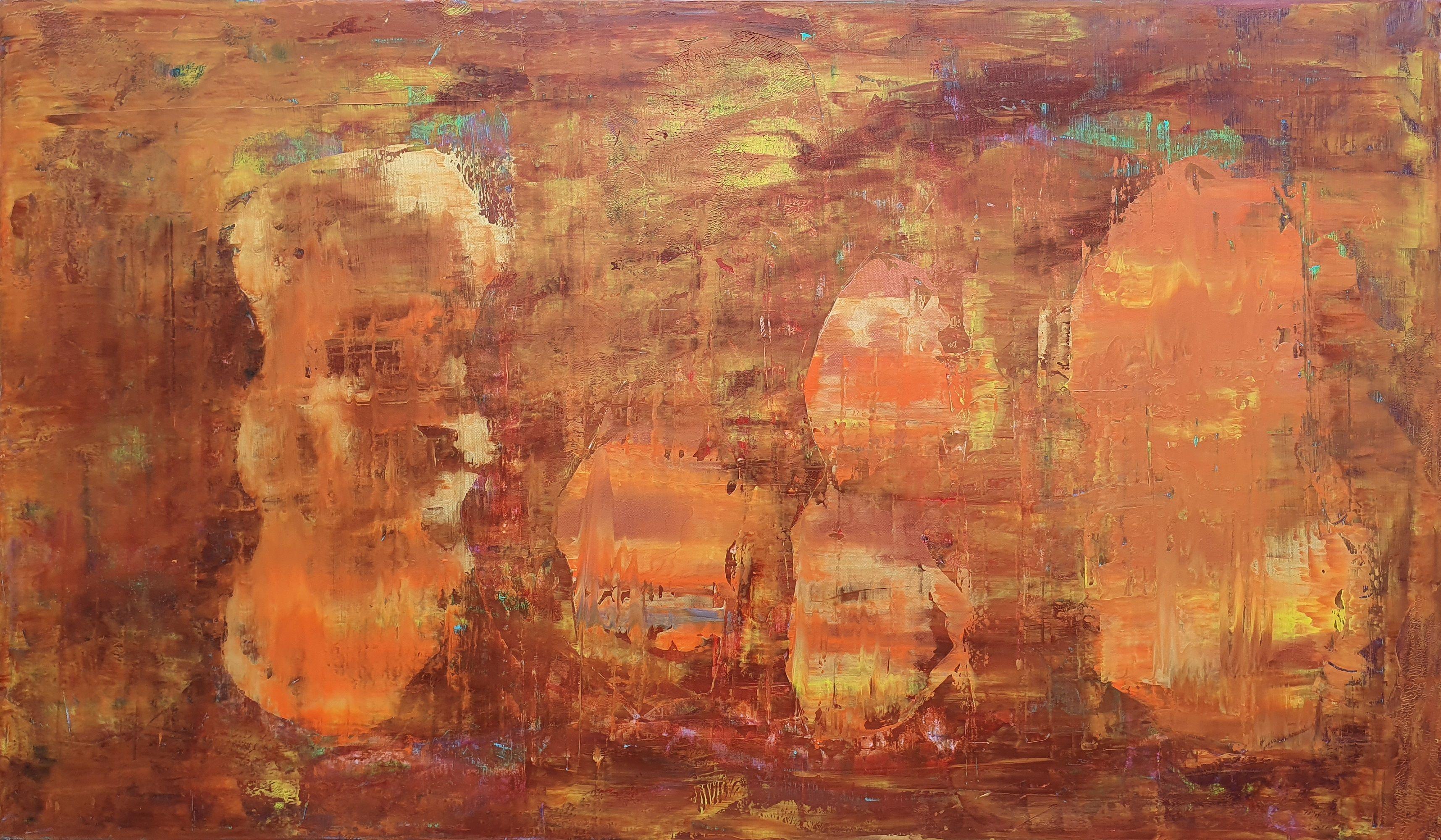 Abstract Painting di Ivana Olbricht - Noi siamo la foresta, Pittura, Acrilico su tela