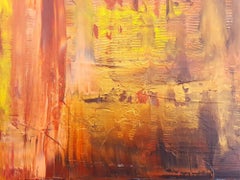 West wind - autumnal abstract landscape, Painting, Acrylic on Canvas