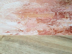 Winter-Sonnenuntergang, Gemälde, Acryl auf MDF-Paneel