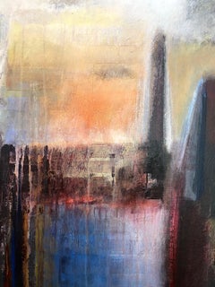 Ivanilde Brunow Pintura abstracta "París al atardecer"