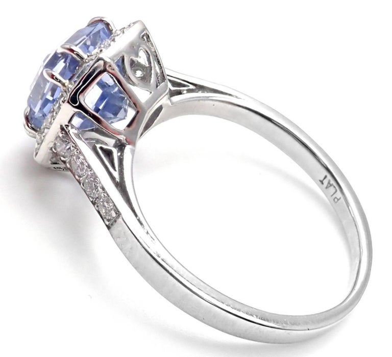 Ivanka Trump Diamond Sapphire Platinum Engagement Ring For Sale at ...