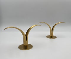 Ivar Ålenius Björk Messing-Kerzenhalter für Ystad Metall, Schweden, 1960er Jahre