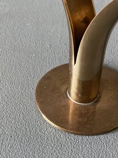 Ivar Ålenius Björk Brass Candleholder for Ystad Metall