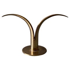 Ivar Ålenius Björk Brass Candleholder for Ystad Metall