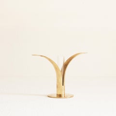 Ivar Ålenius Björk 'Liljan' Candle Holder or Soliflore Vase for Skultuna Sweden